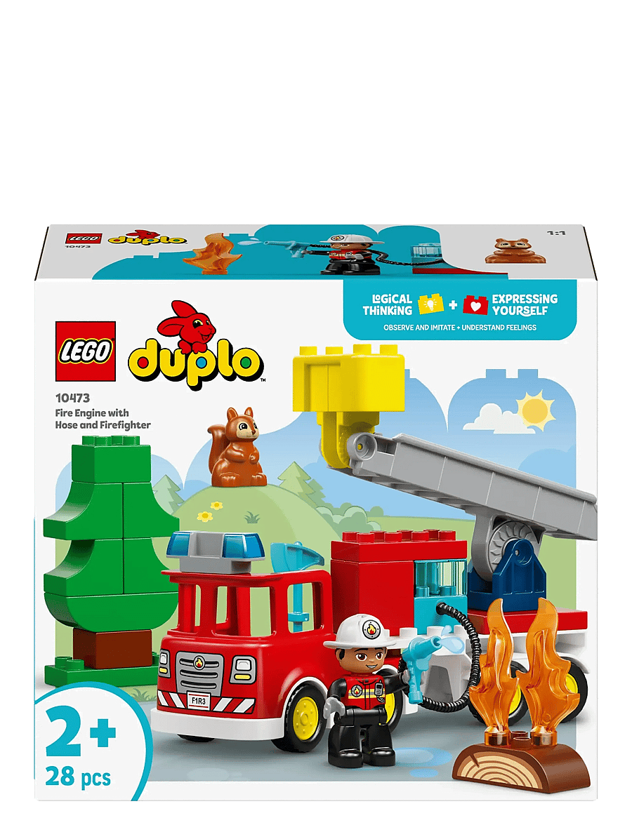 LEGO - Town Fire Engine with Hose and Firefighter 10473 - lego duplo - multi - 5