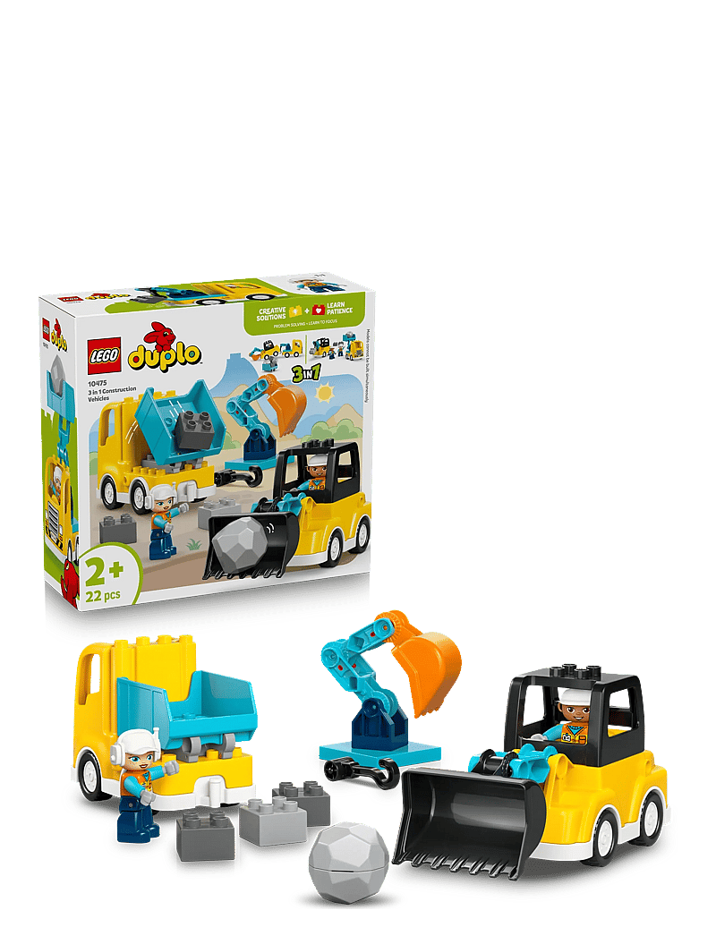 LEGO - Town 3 in 1 Construction Vehicles Toys 10475 - lego duplo - multi - 0