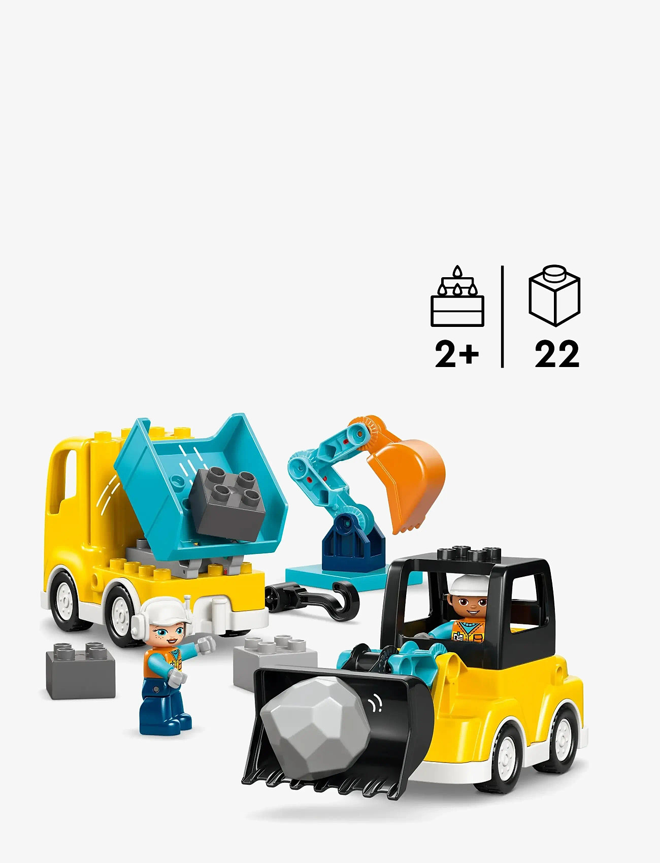 LEGO - 3-i-1 Anleggskjøretøy 10475 - lego duplo - multi - 1