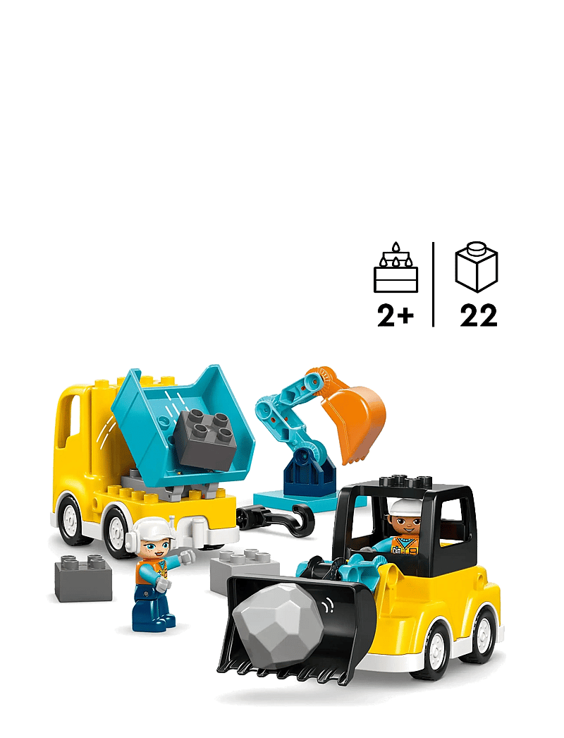 LEGO - Town 3 in 1 Construction Vehicles Toys 10475 - lego duplo - multi - 1