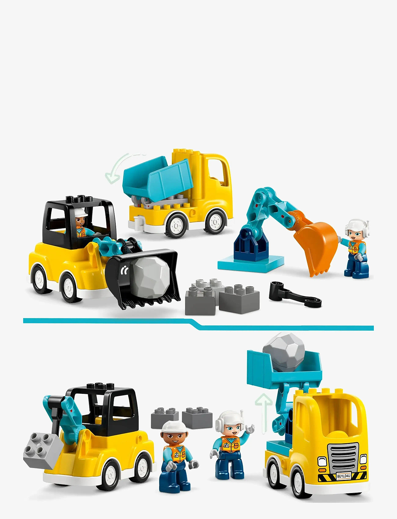 LEGO - 3-i-1 Anleggskjøretøy 10475 - lego duplo - multi - 4