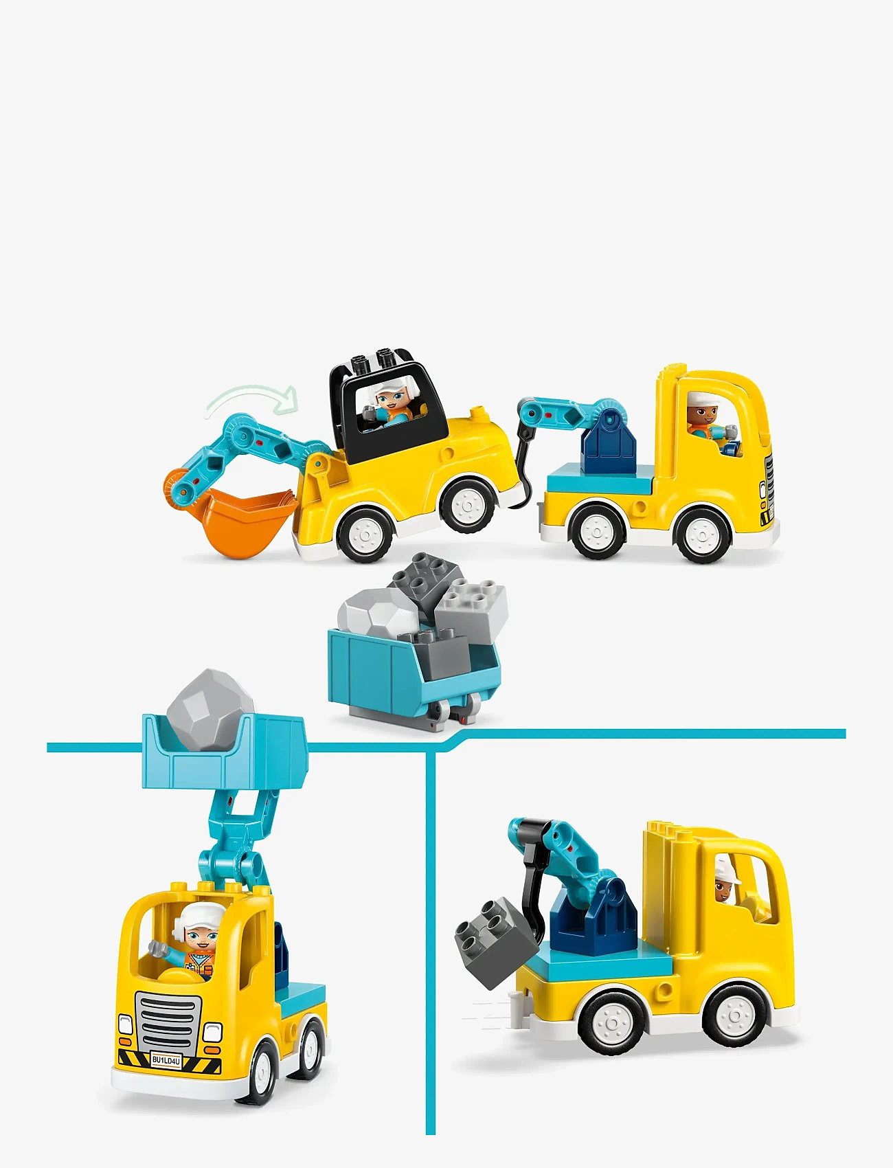 LEGO - 3-i-1 Anleggskjøretøy 10475 - lego duplo - multi - 5