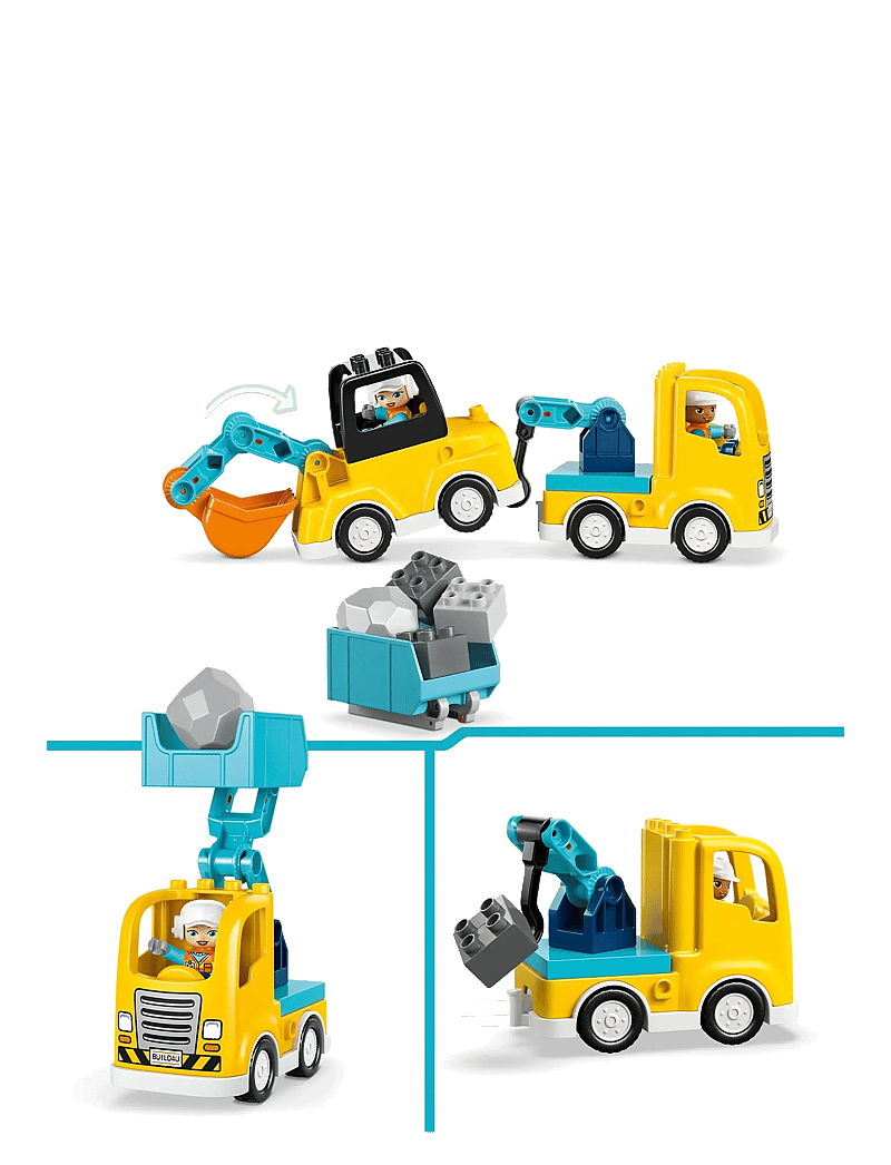 LEGO - Town 3 in 1 Construction Vehicles Toys 10475 - lego duplo - multi - 5