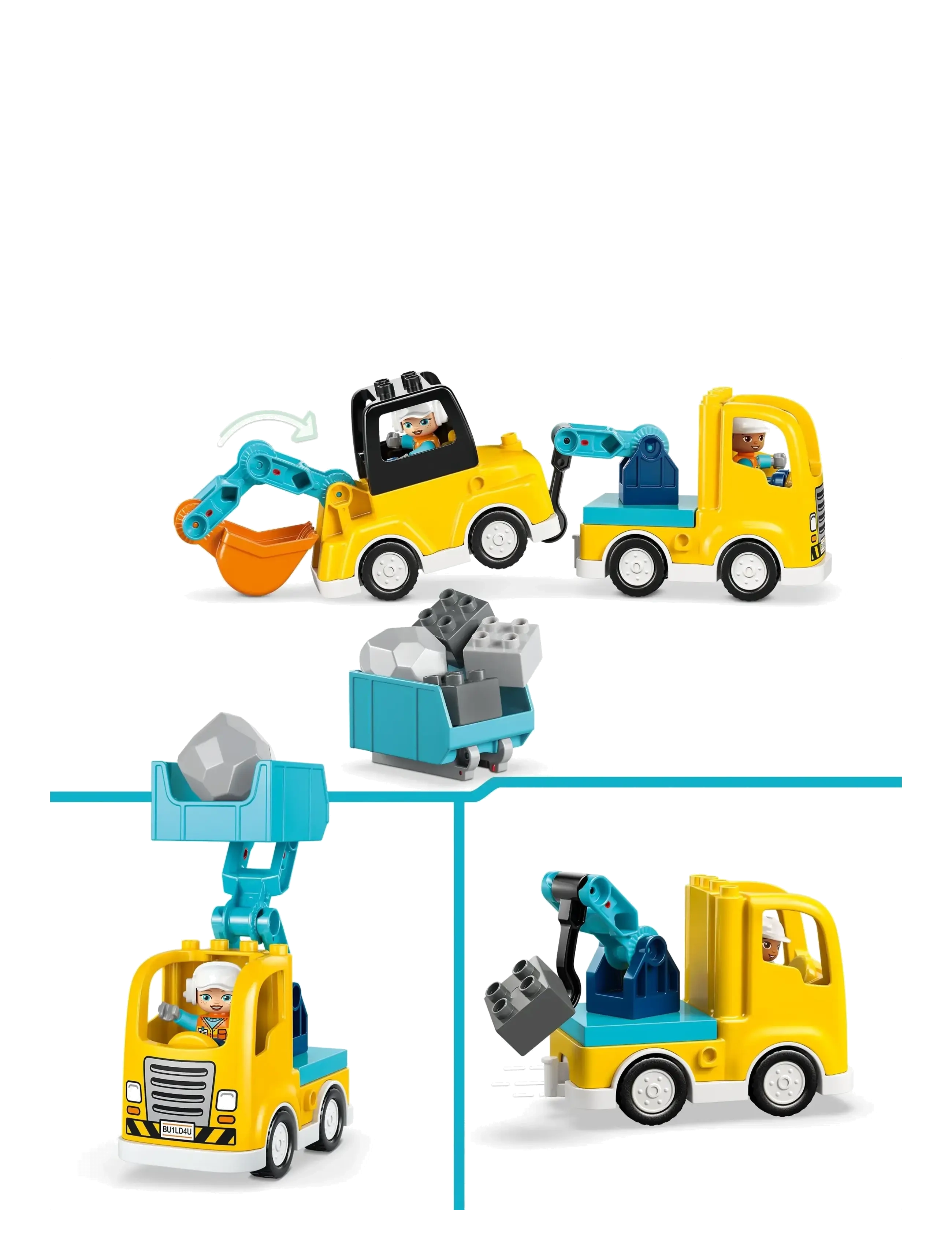LEGO - Town 3 in 1 Construction Vehicles Toys 10475 - lego duplo - multi - 5