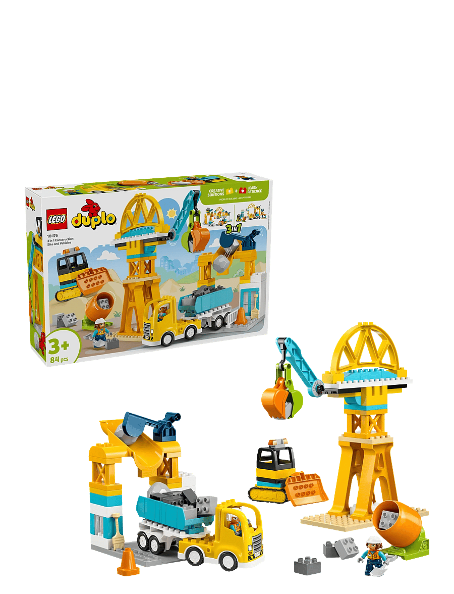 LEGO - Town 3 in 1 Construction Site and Vehicles 10476 - lego duplo - multi - 0