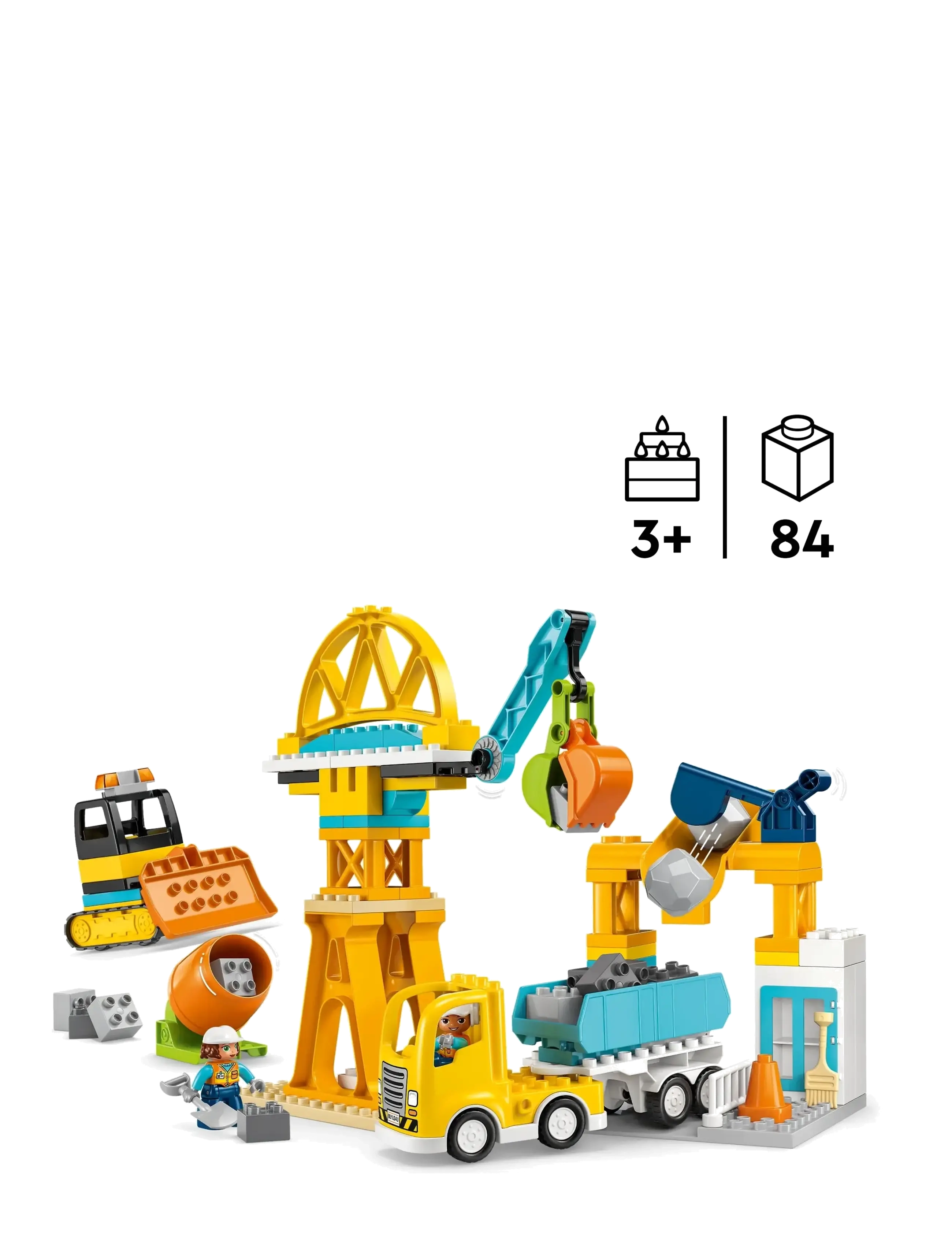 LEGO - Town 3 in 1 Construction Site and Vehicles 10476 - lego duplo - multi - 1