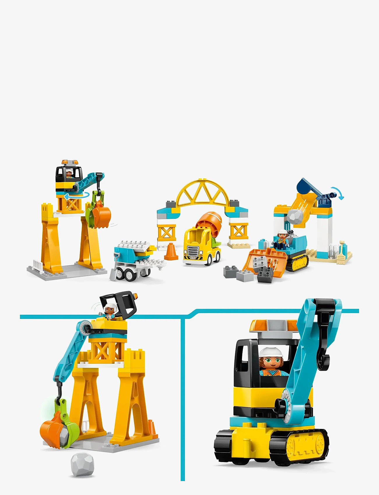 LEGO - Town 3 in 1 Construction Site and Vehicles 10476 - lego duplo - multi - 4
