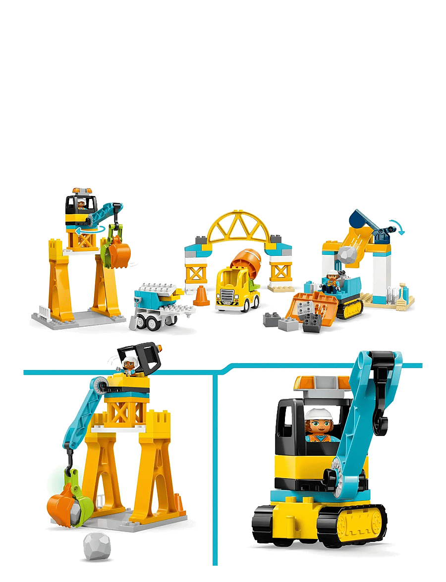 LEGO - Town 3 in 1 Construction Site and Vehicles 10476 - lego duplo - multi - 4