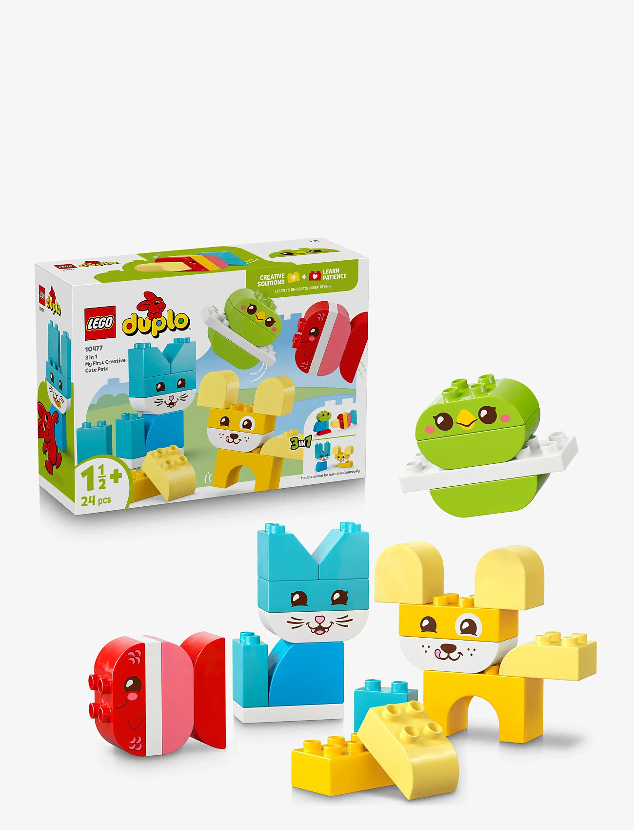 LEGO - My First 3 in 1 Creative Cute Pets Toy 10477 - lego duplo - multi - 0