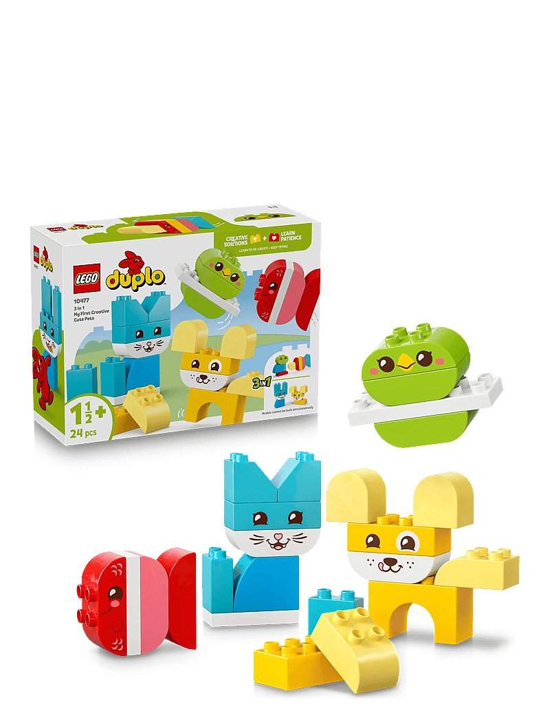 LEGO - My First 3 in 1 Creative Cute Pets Toy 10477 - lego duplo - multi - 0