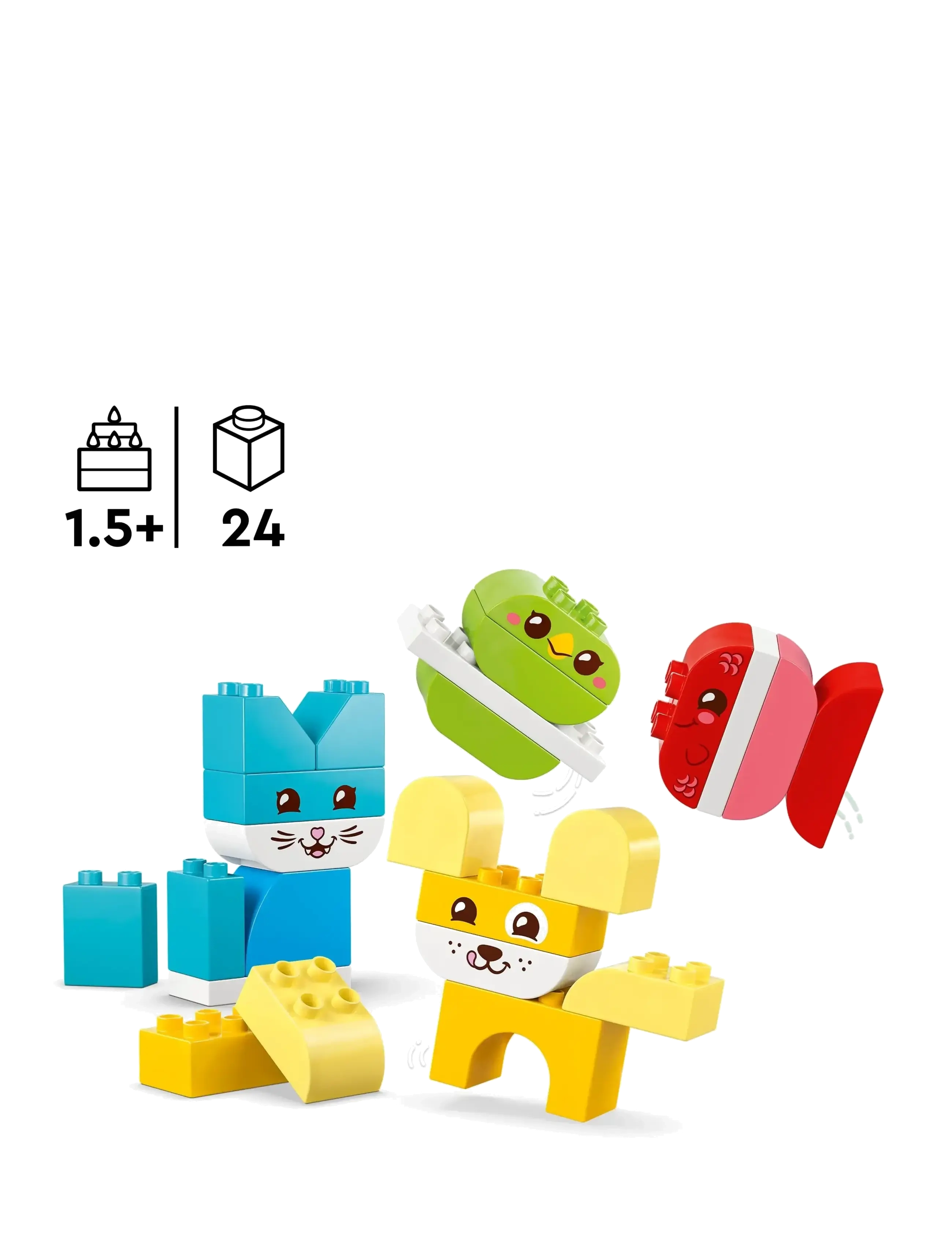 LEGO - My First 3 in 1 Creative Cute Pets Toy 10477 - lego duplo - multi - 1