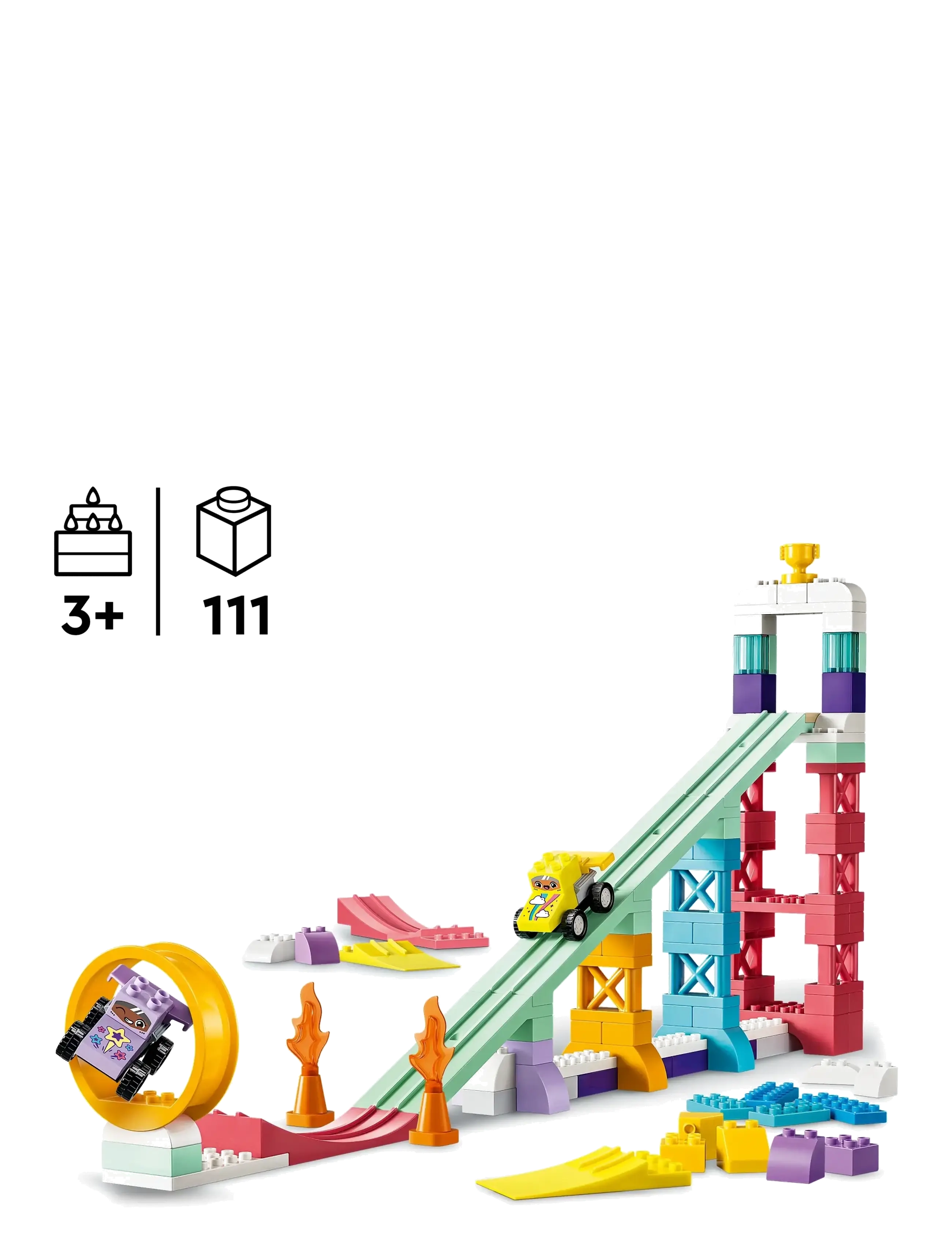 LEGO - 3-i-1 Kreativa ramper med fordon 10478 - byggklossar - multi - 1