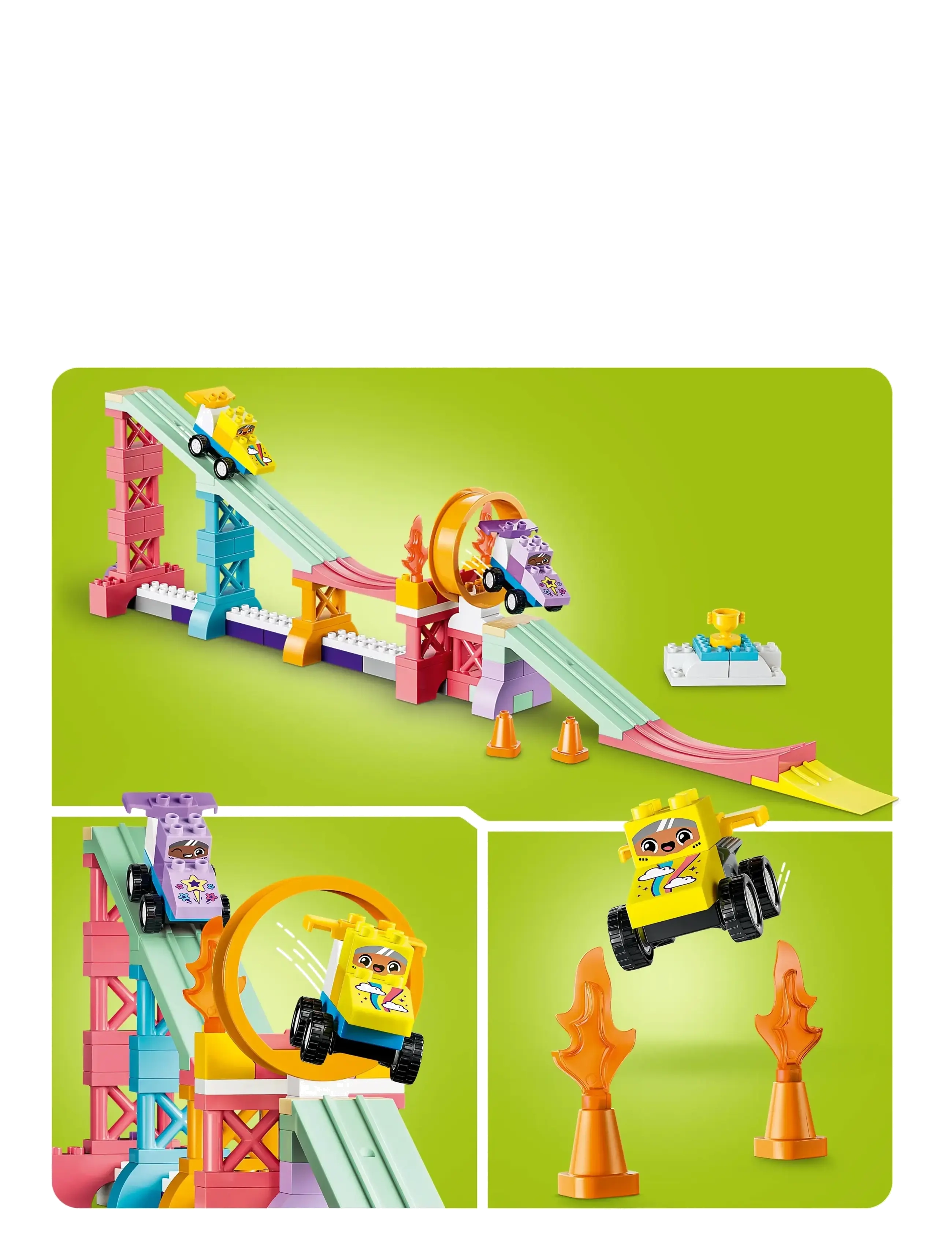 LEGO - 3-i-1 Kreativa ramper med fordon 10478 - byggklossar - multi - 5