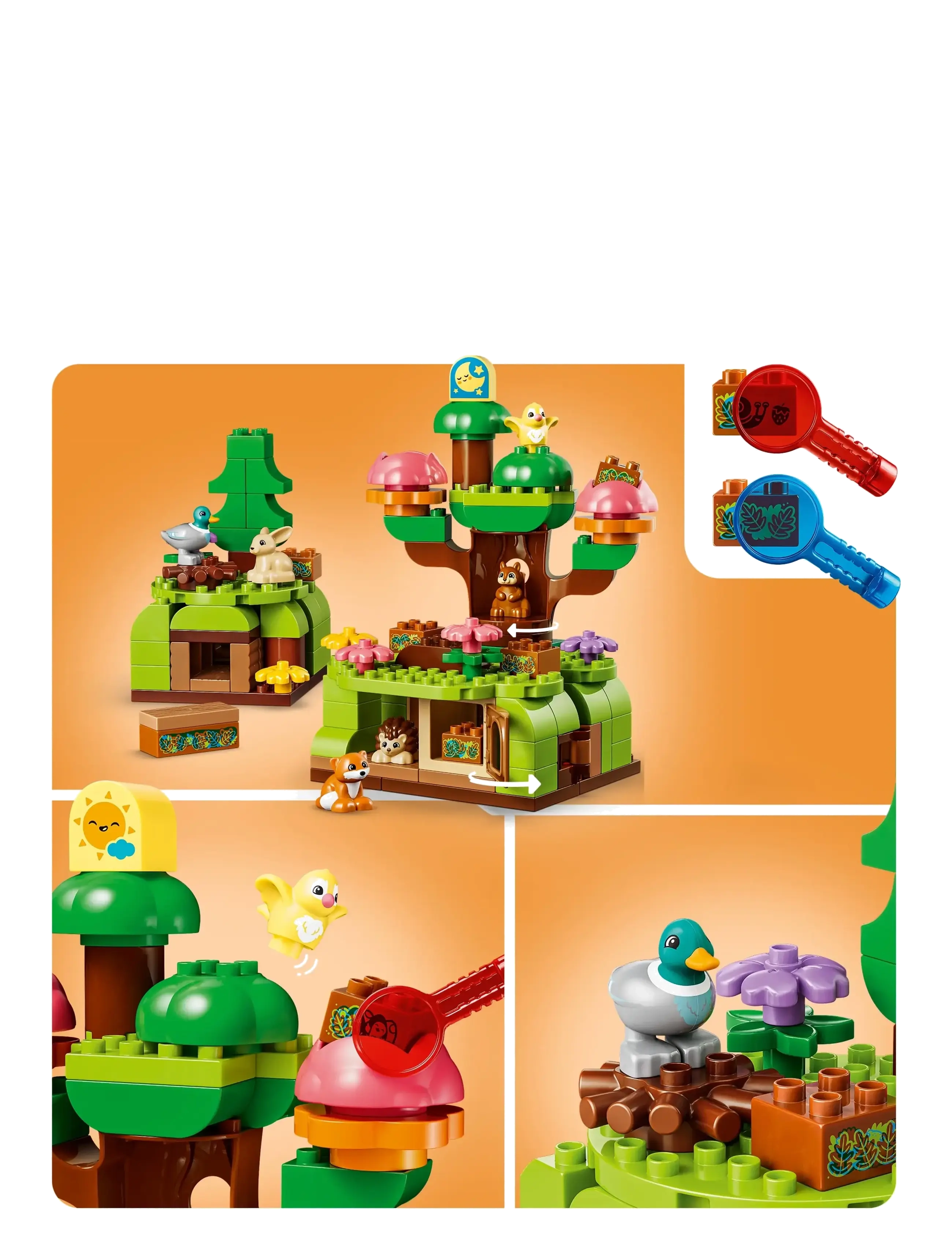 LEGO - Upptäckarskog med vilda djur 10480 - byggklossar - multi - 2