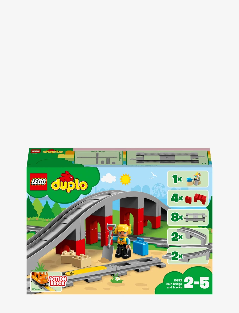 Lego duplo town train bridge and tracks 10872 sales