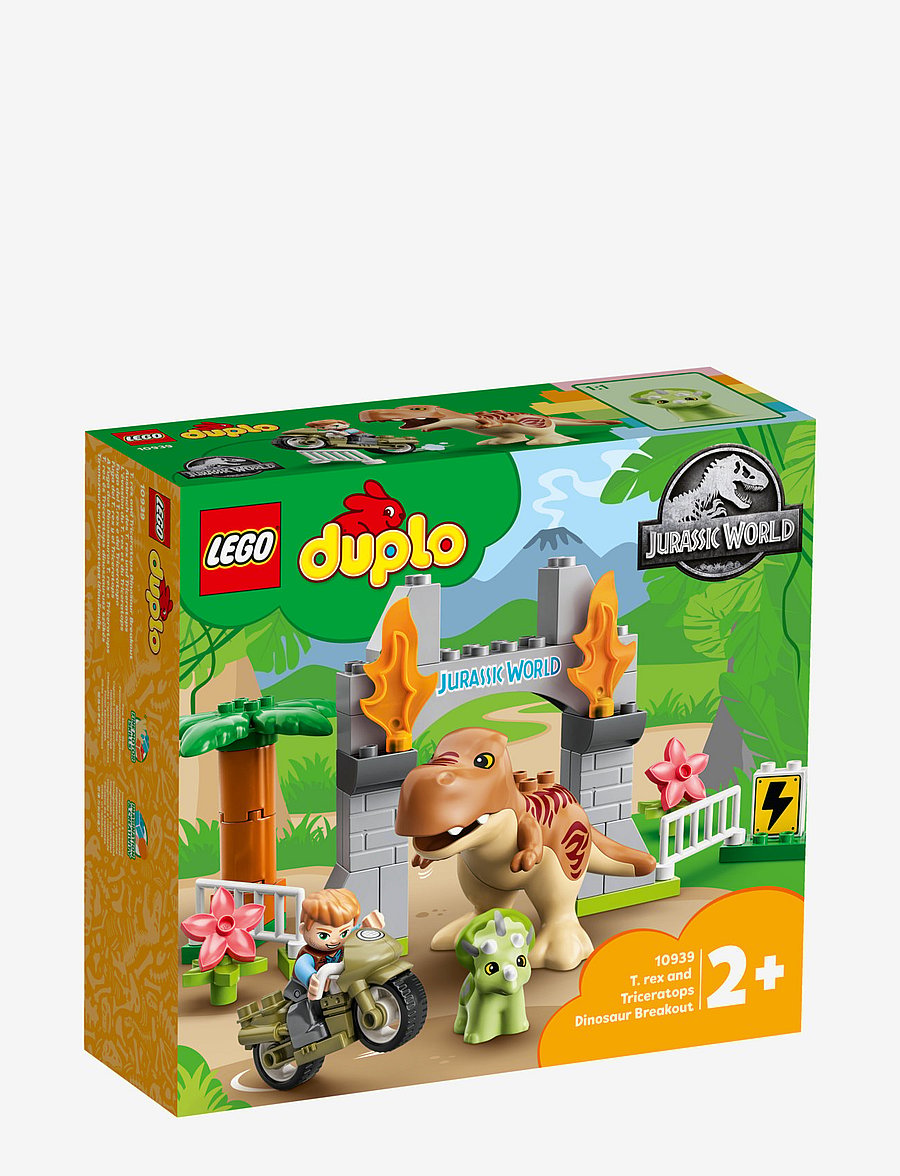 LEGO - Jurassic World T. rex and Triceratops Dinosaur Breakout 10939 (36 Pcs) - multicolor - 1