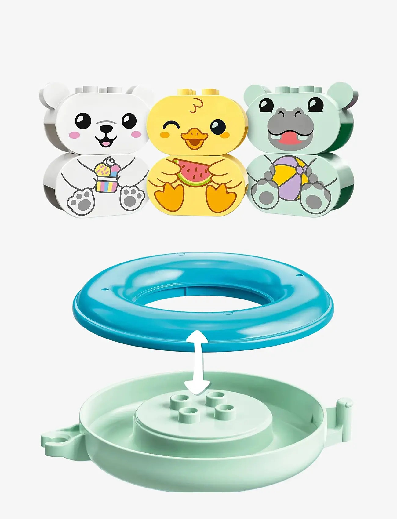 LEGO - My First Bath Time Fun: Floating Animal Train 10965 - lego duplo - multicolor - 2
