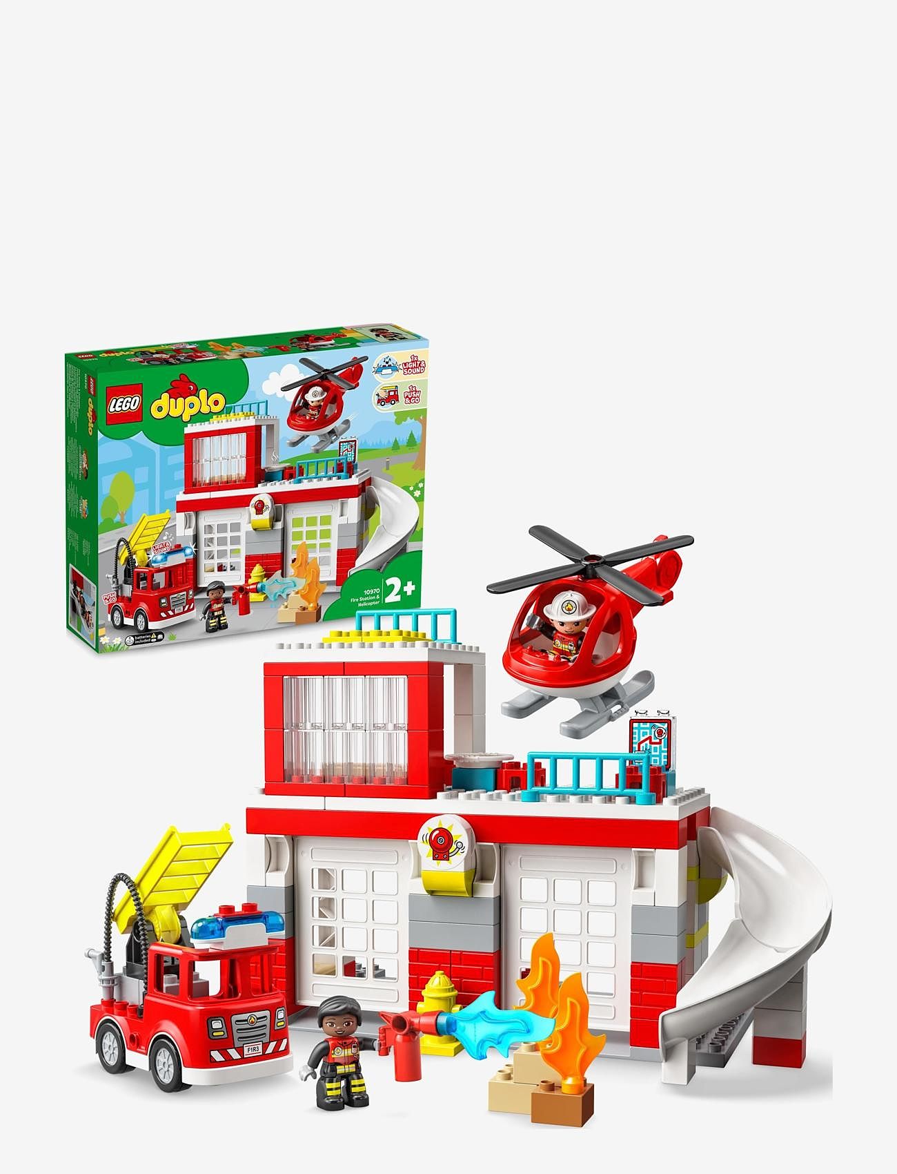 LEGO - Fire Station & Helicopter Toy Playset - lego® duplo® - multicolor - 0