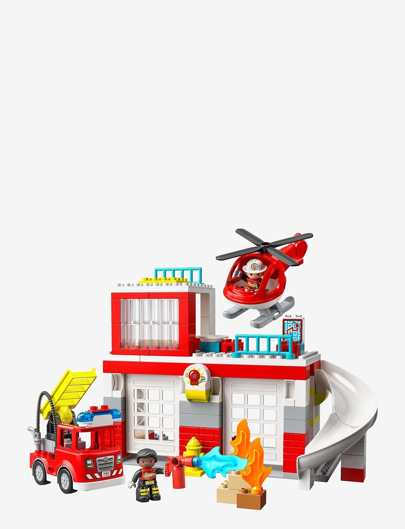 LEGO - Fire Station & Helicopter Toy Playset - lego® duplo® - multicolor - 1