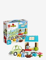 Town Family House on Wheels Toy with Car - MULTICOLOR