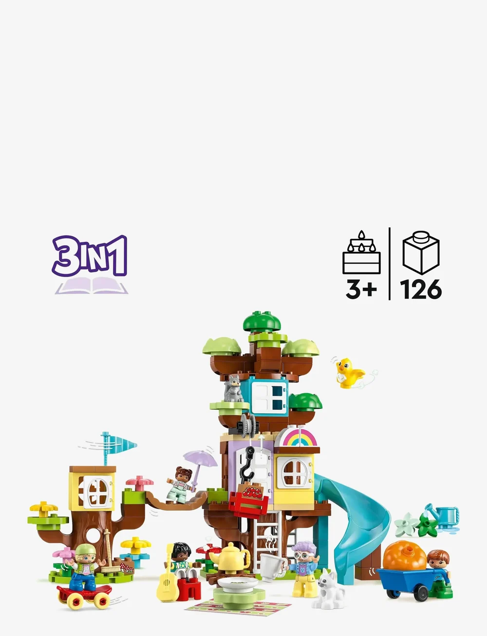 LEGO - 3in1 Tree House 10993 Building Toy Set - lego duplo - multicolor - 1