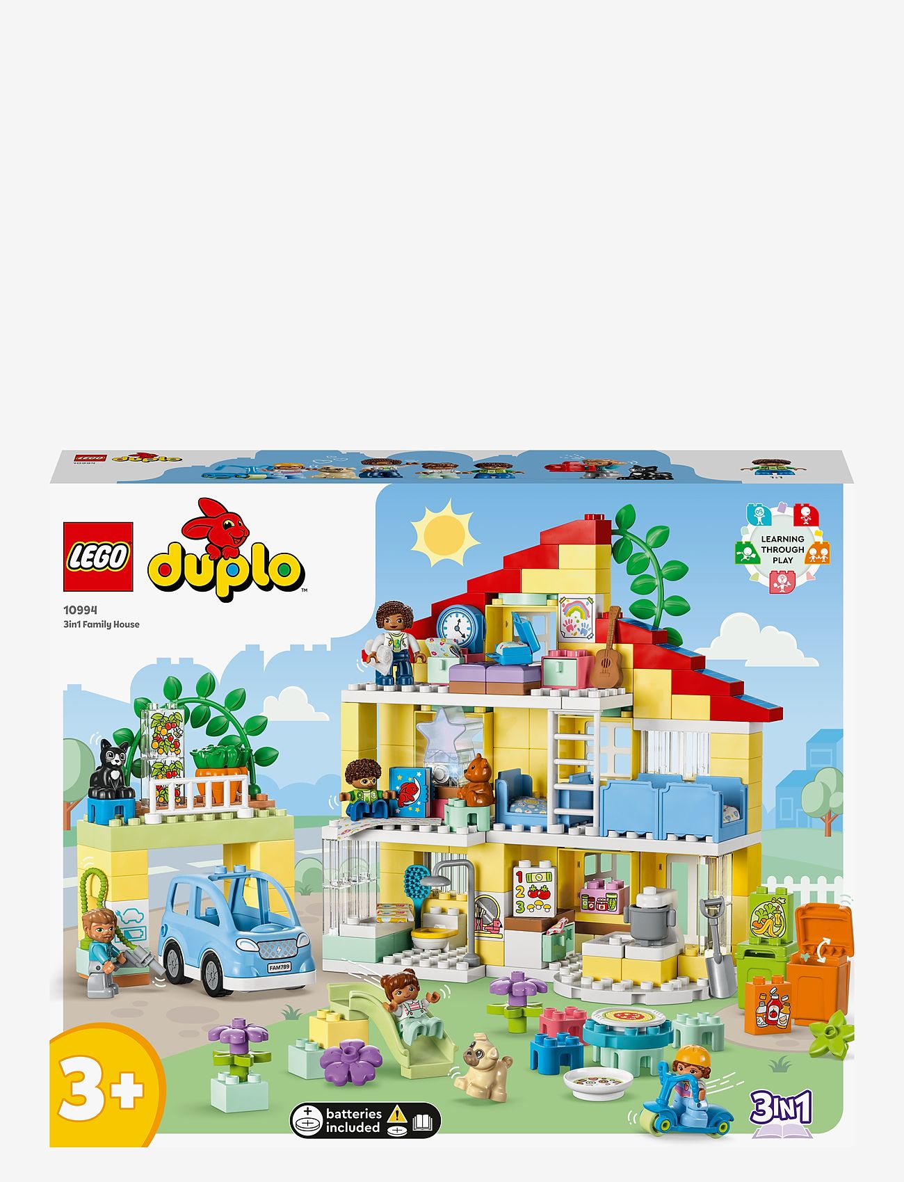 LEGO - 3in1 Family House Toy for Toddlers Aged 3+ - lego® duplo® - multicolor - 1
