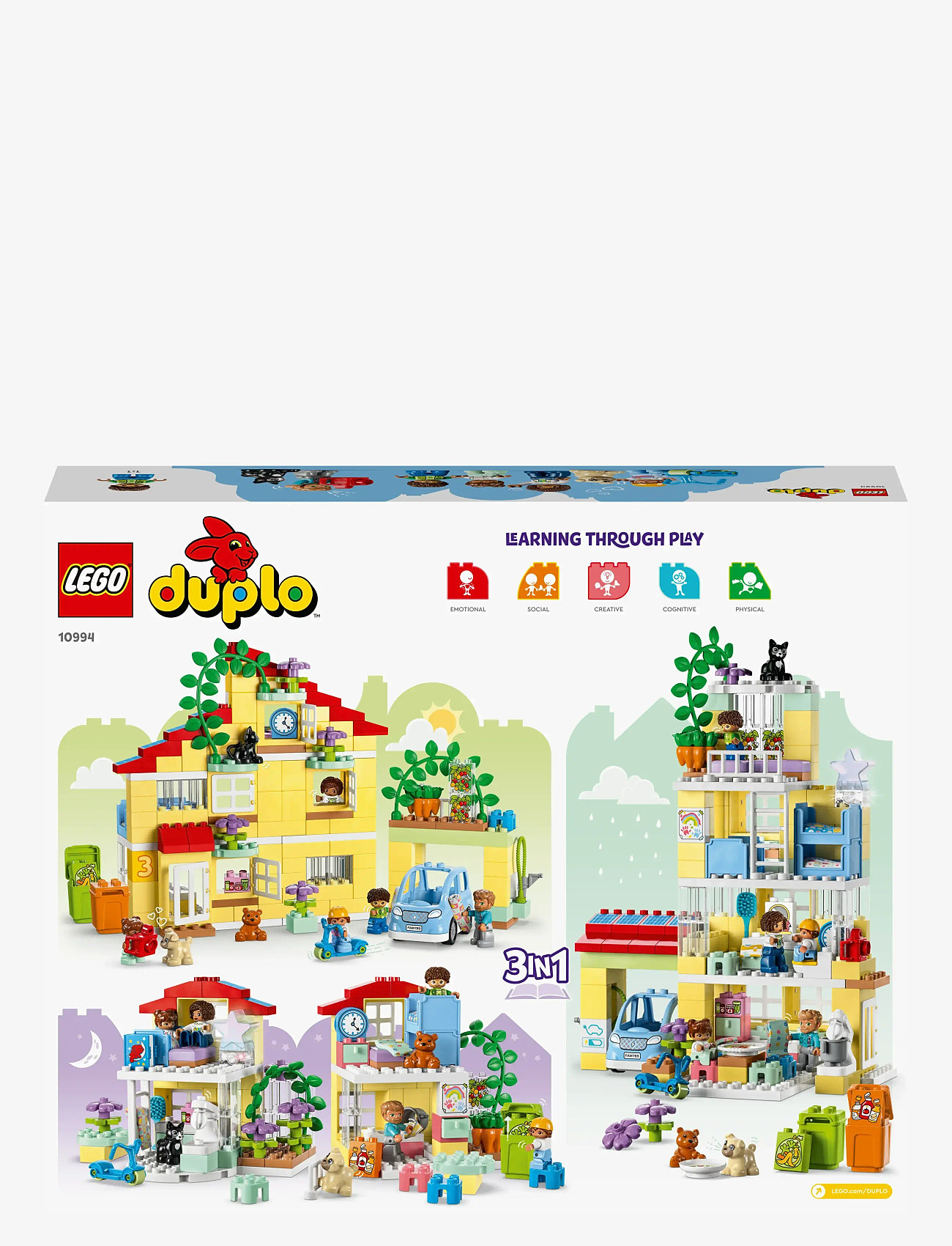 LEGO - Town 3in1 Family House 10994 Building Toy Set - multicolor - 5