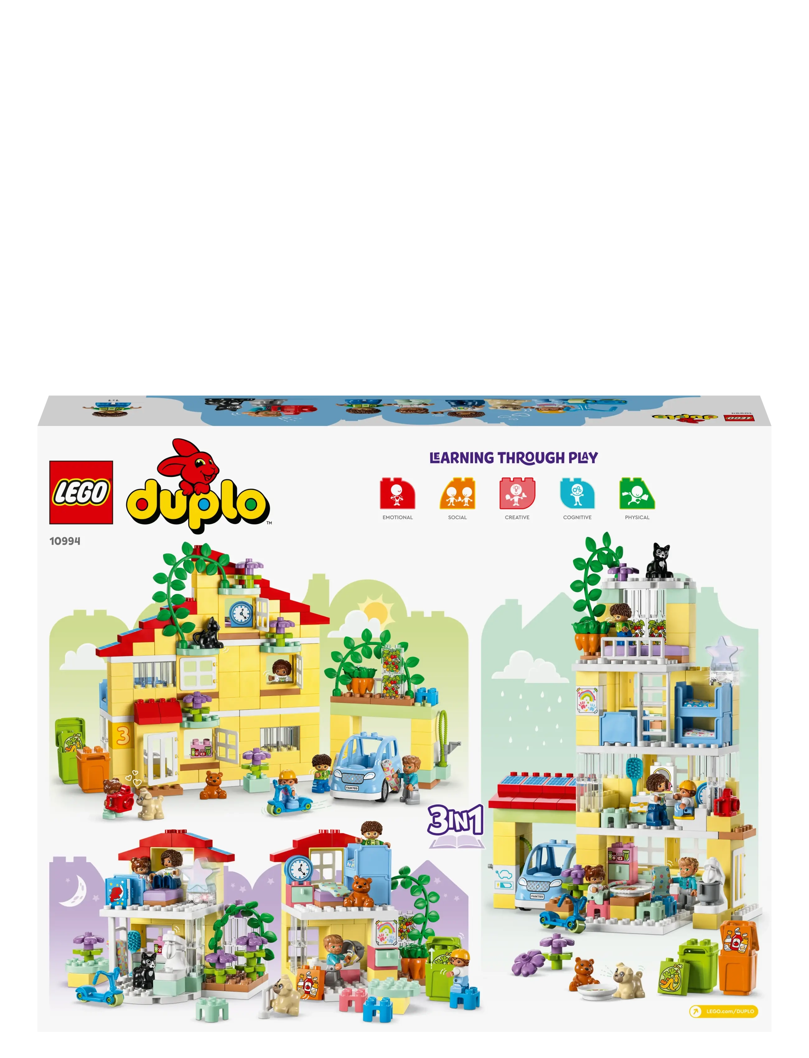 LEGO - Town 3in1 Family House 10994 Building Toy Set - multicolor - 5