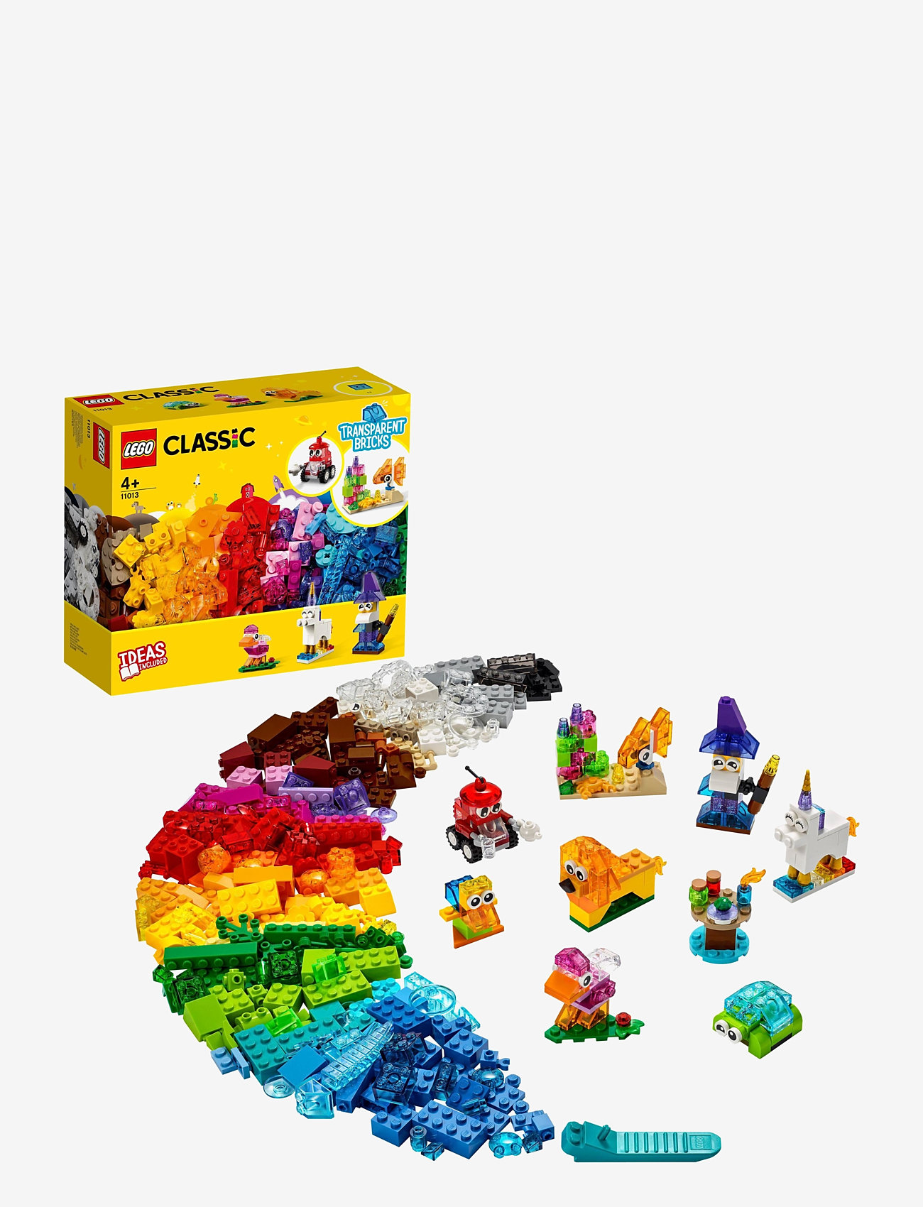 LEGO - Creative Transparent Bricks Medium Set - alhaisimmat hinnat - multicolor - 0