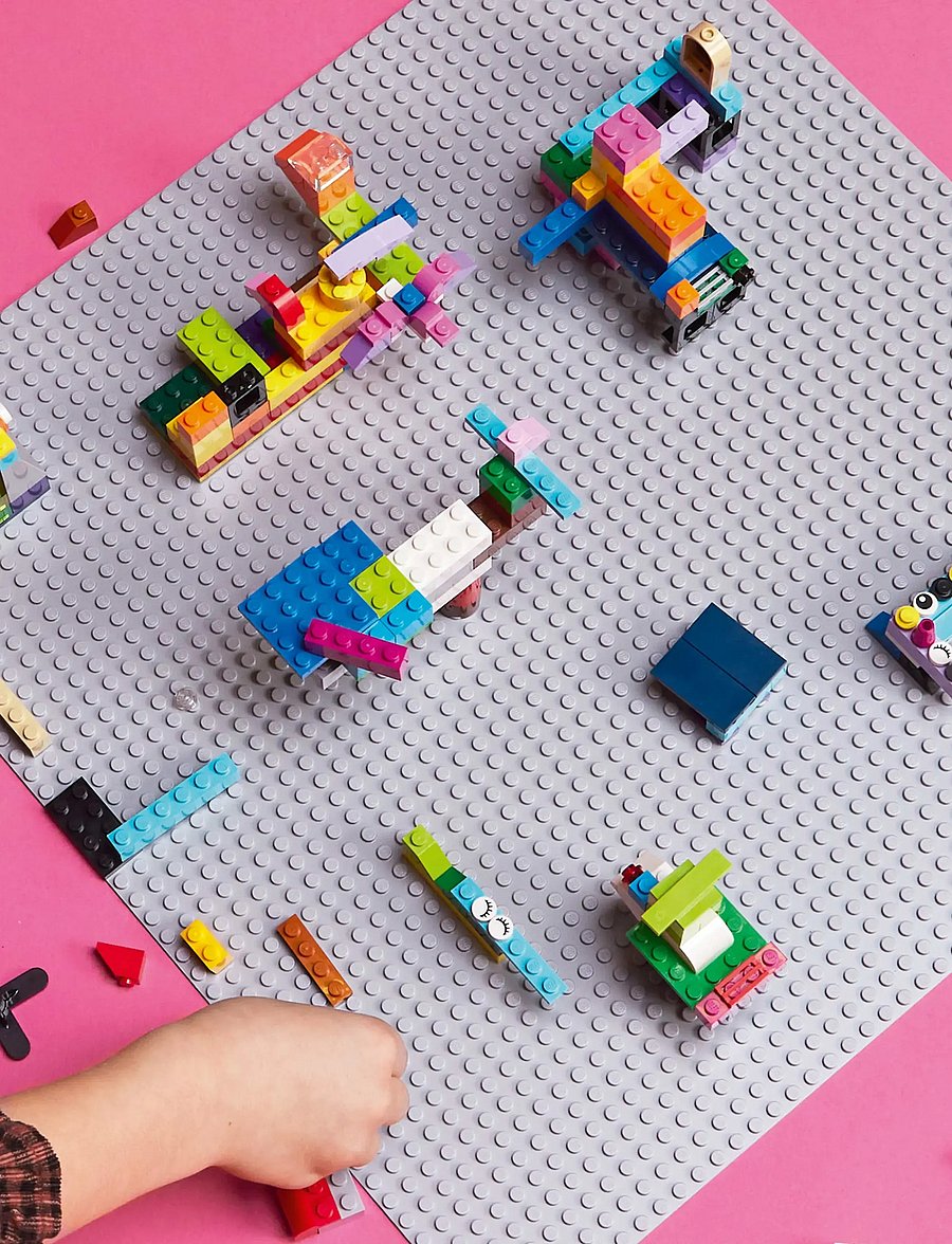 LEGO - Classic Grey Baseplate 11024 Building Kit for Kids - lego classic - multicolor - 4