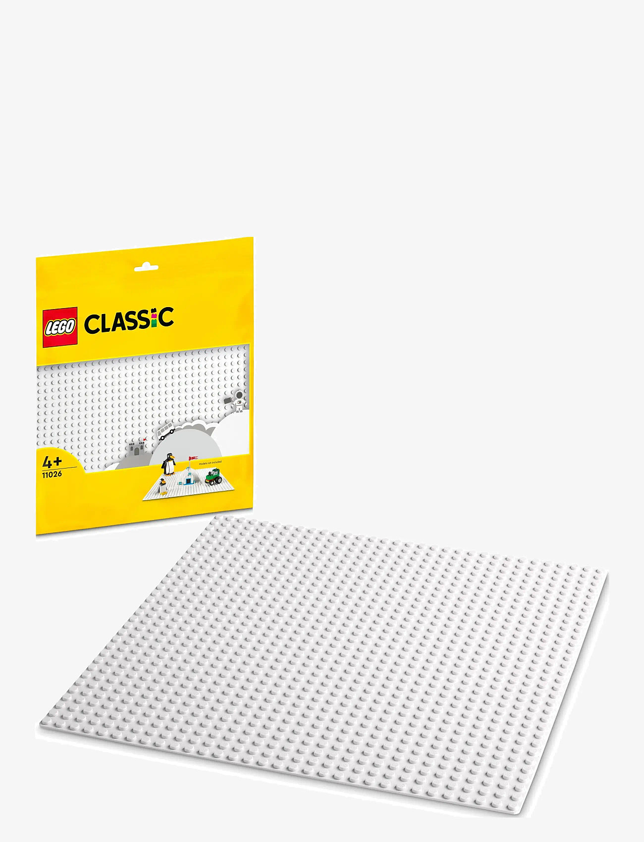 LEGO - Classic White Baseplate 11026 Building Kit for Kids - multicolor - 0