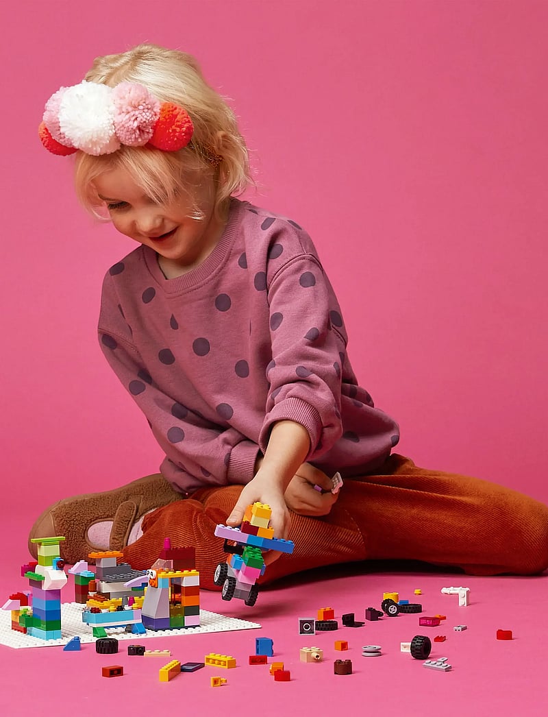 LEGO - Classic White Baseplate 11026 Building Kit for Kids - lego classic - multicolor - 4