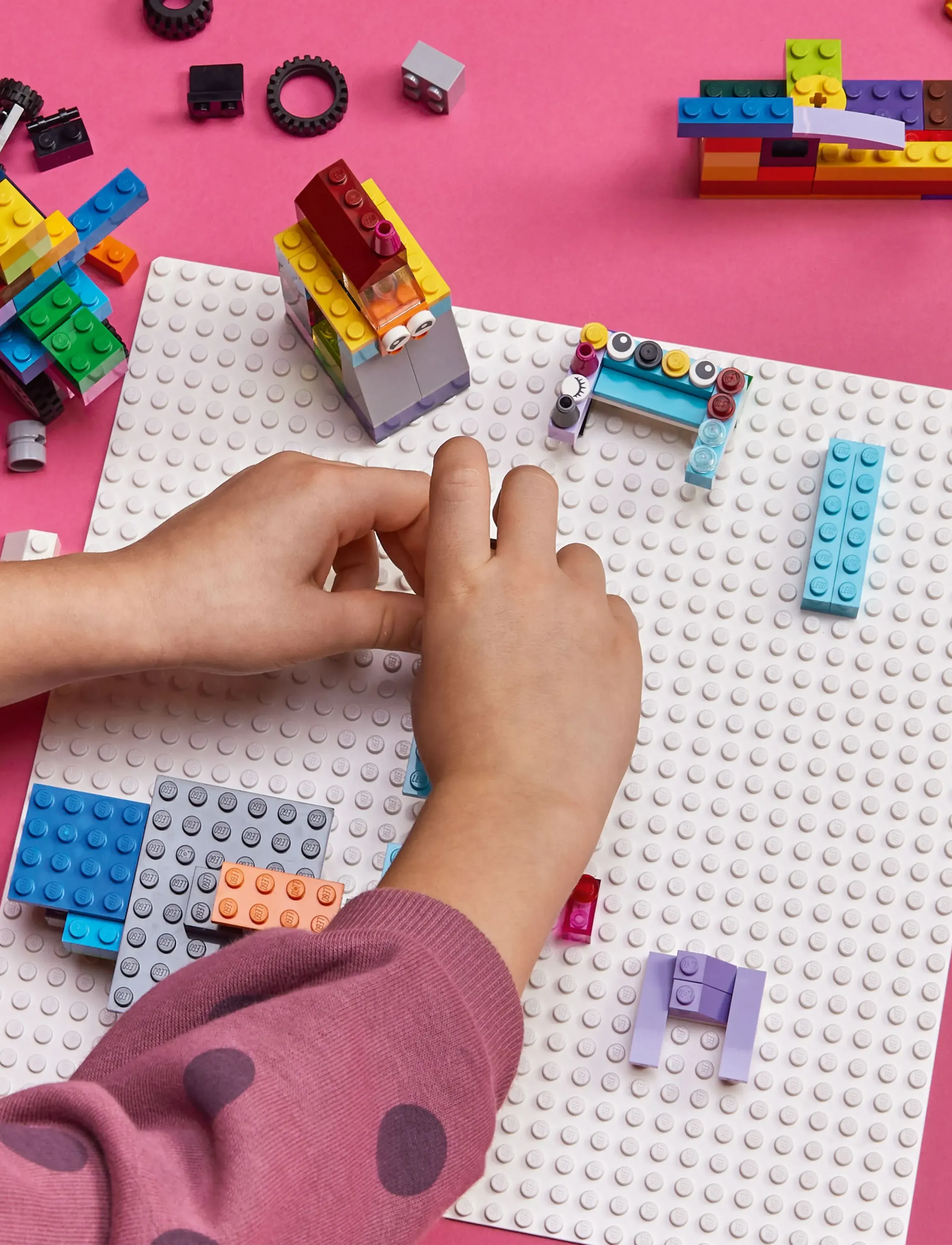 LEGO - Classic White Baseplate 11026 Building Kit for Kids - lego® classic - multicolor - 5