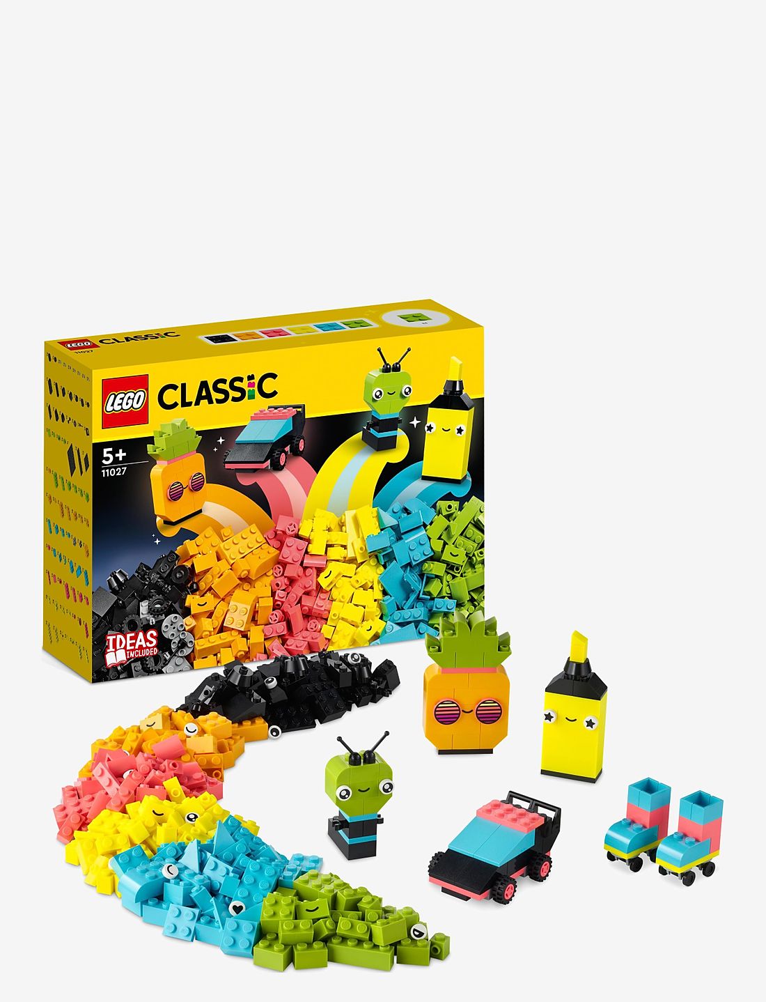 LEGO Classic Creative Neon Fun 11027 Building Toy Set LEGO Classic Boozt