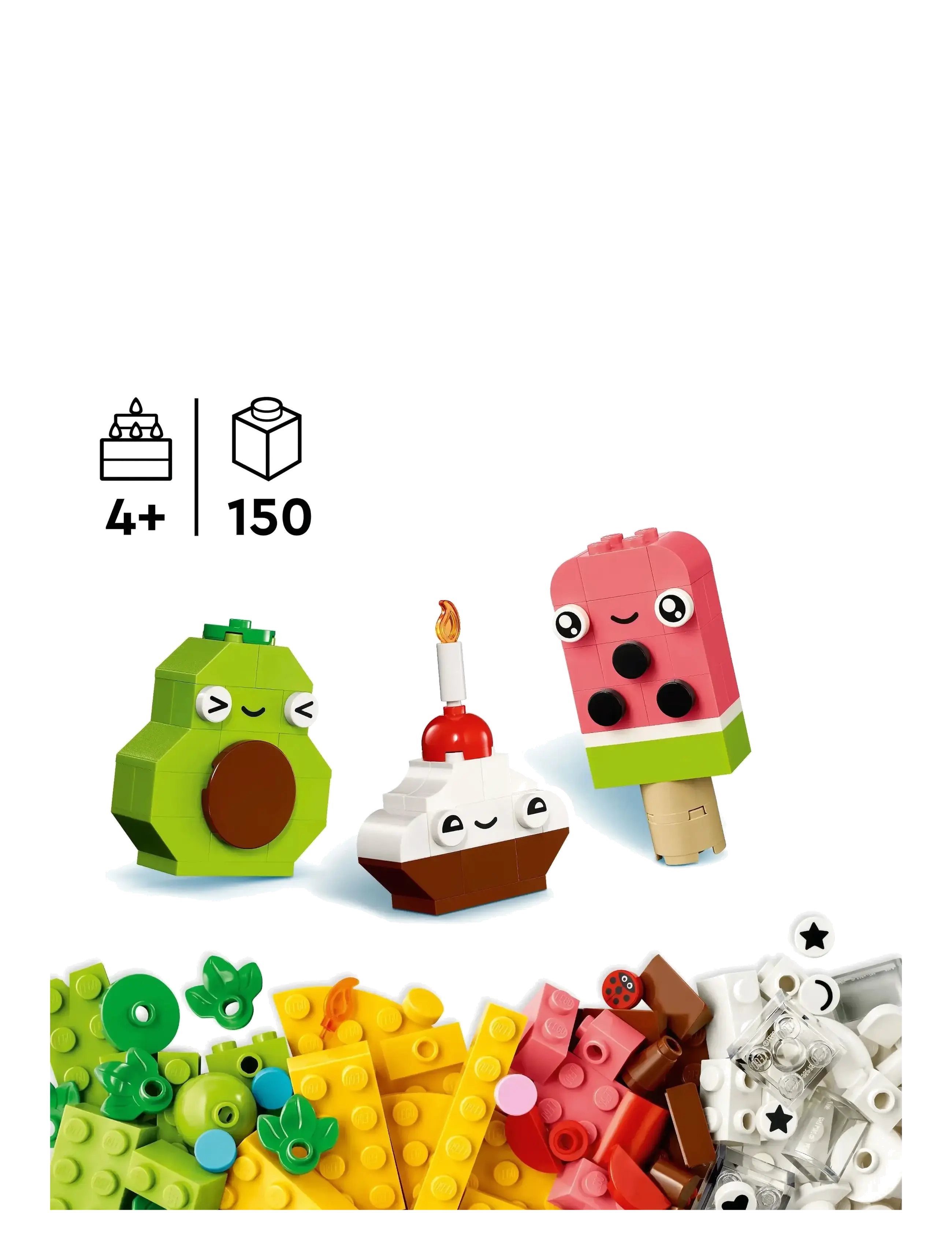 LEGO - Classic Creative Food Friends Imaginative Pretend-Play Toy 11039 - lego® classic - multi - 1