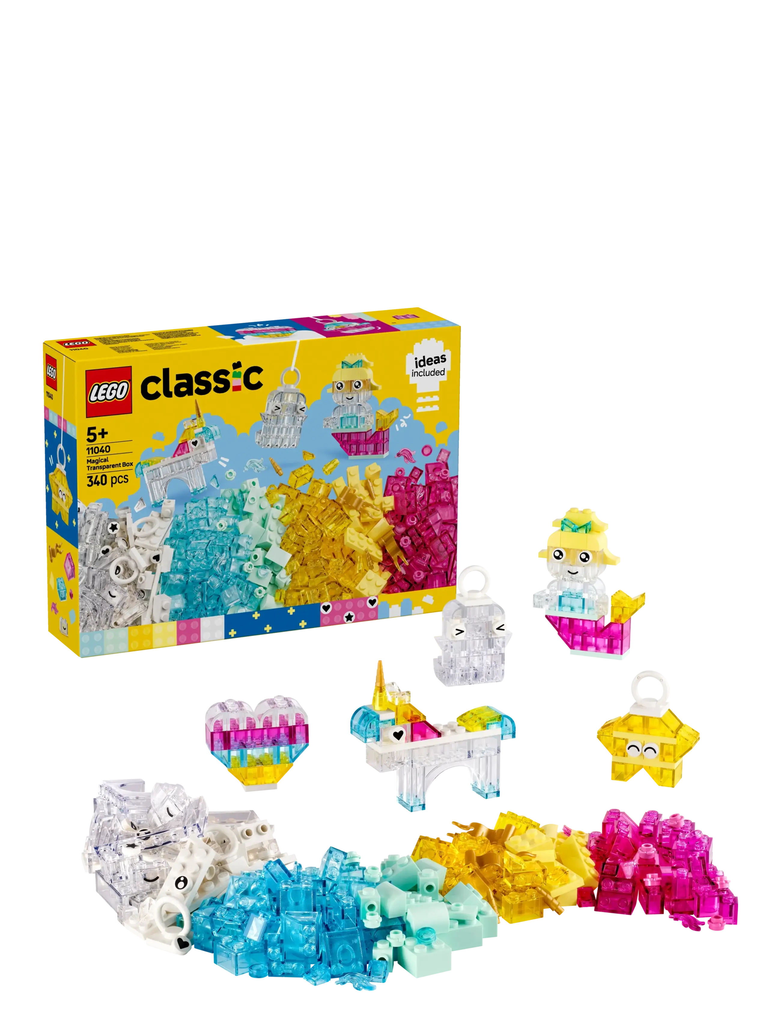 LEGO Magiske Gennemsigtige Klodser Patterned - One Size - Kinder