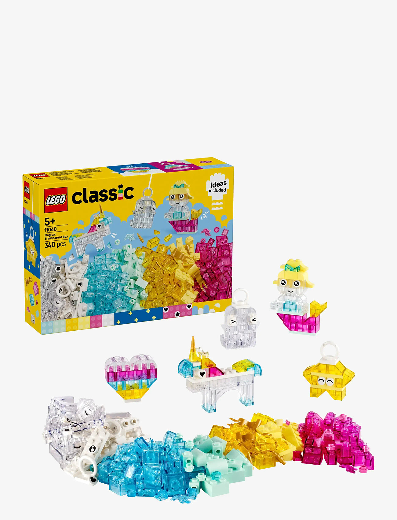 LEGO - Magiske gennemsigtige klodser - lego classic - multi - 0