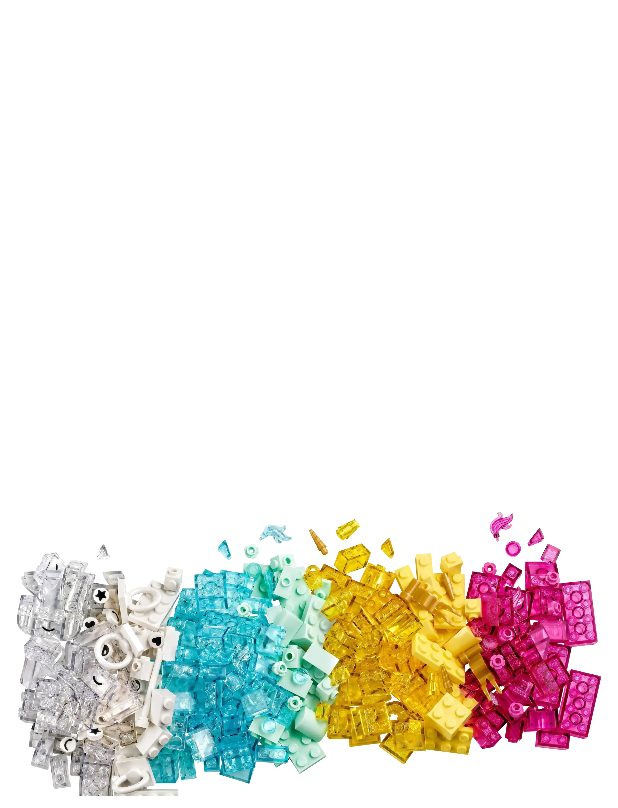 LEGO - Classic Magical Transparent Box, Colourful Building Bricks Toy 11040 - lego® classic - multi - 3