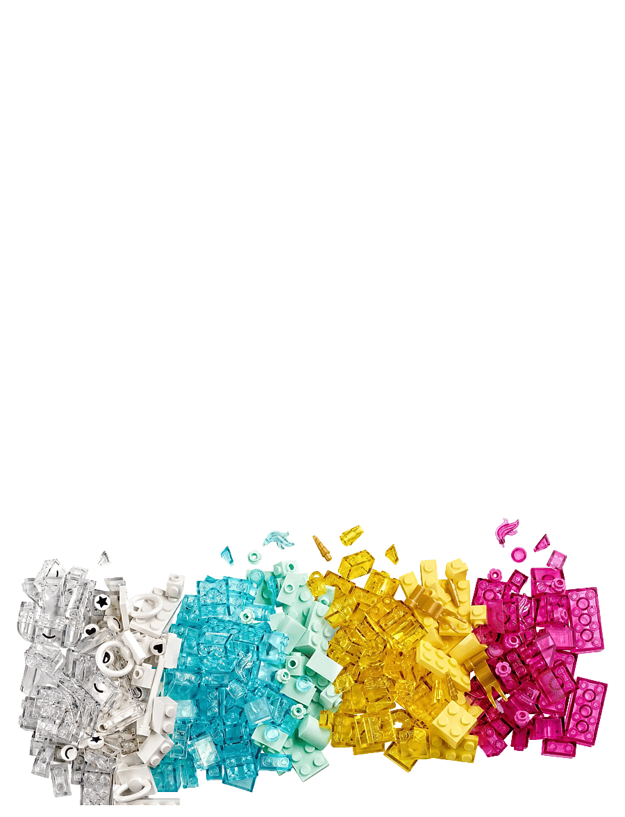 LEGO - Classic Magical Transparent Box, Colourful Building Bricks Toy 11040 - lego® classic - multi - 3