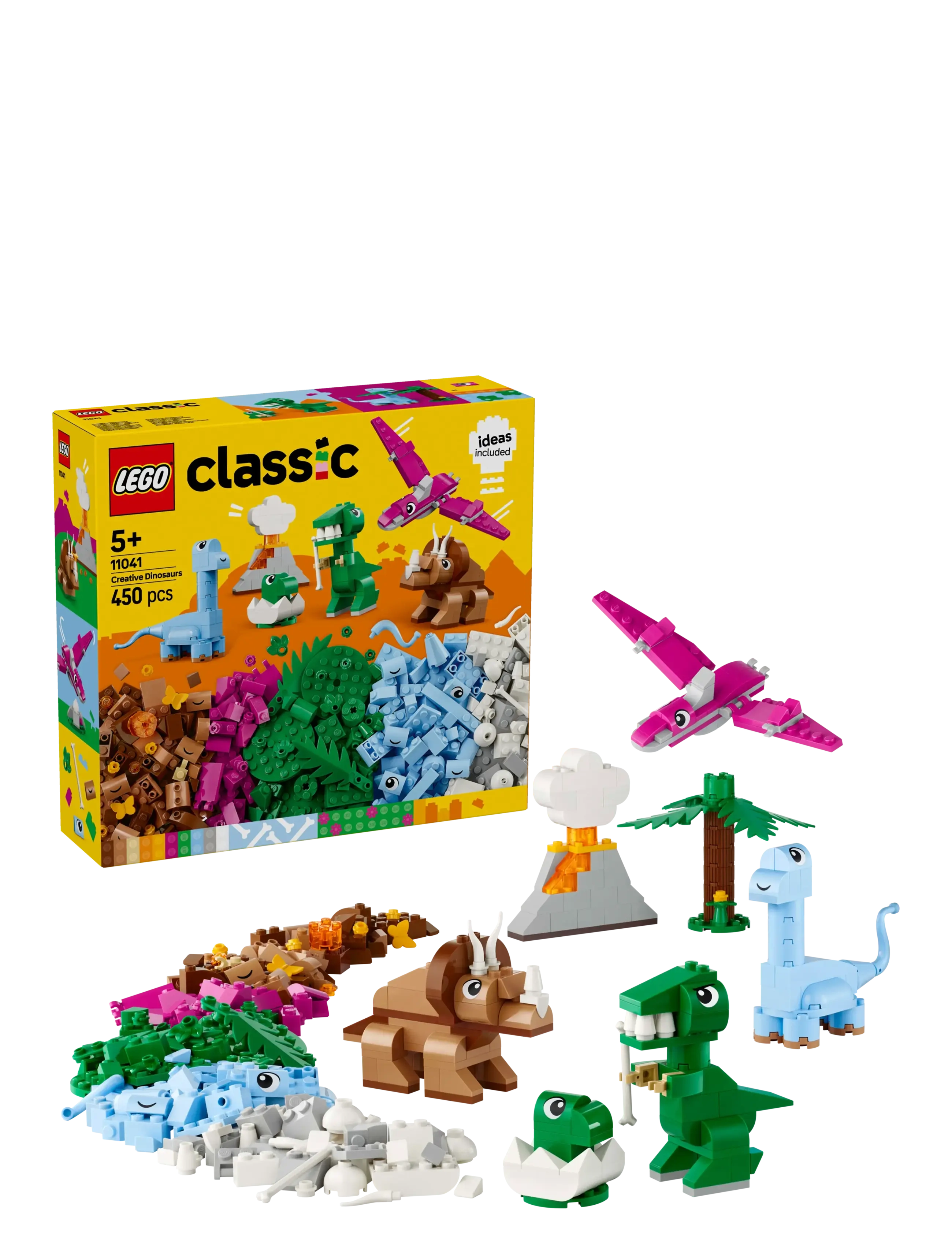 LEGO Kreative Dinosaurer 11041, Børn, Lego classic, Multi/mønstret, Str: ONE SIZE