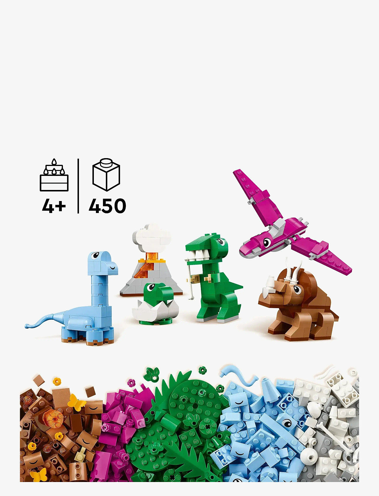 LEGO - Classic Creative Dinosaurs, Imaginative Toy Models 11041 - lego® classic - multi - 1