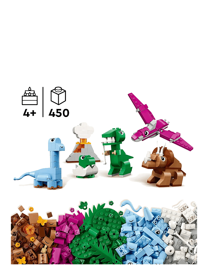 LEGO - Classic Creative Dinosaurs, Imaginative Toy Models 11041 - lego® classic - multi - 1
