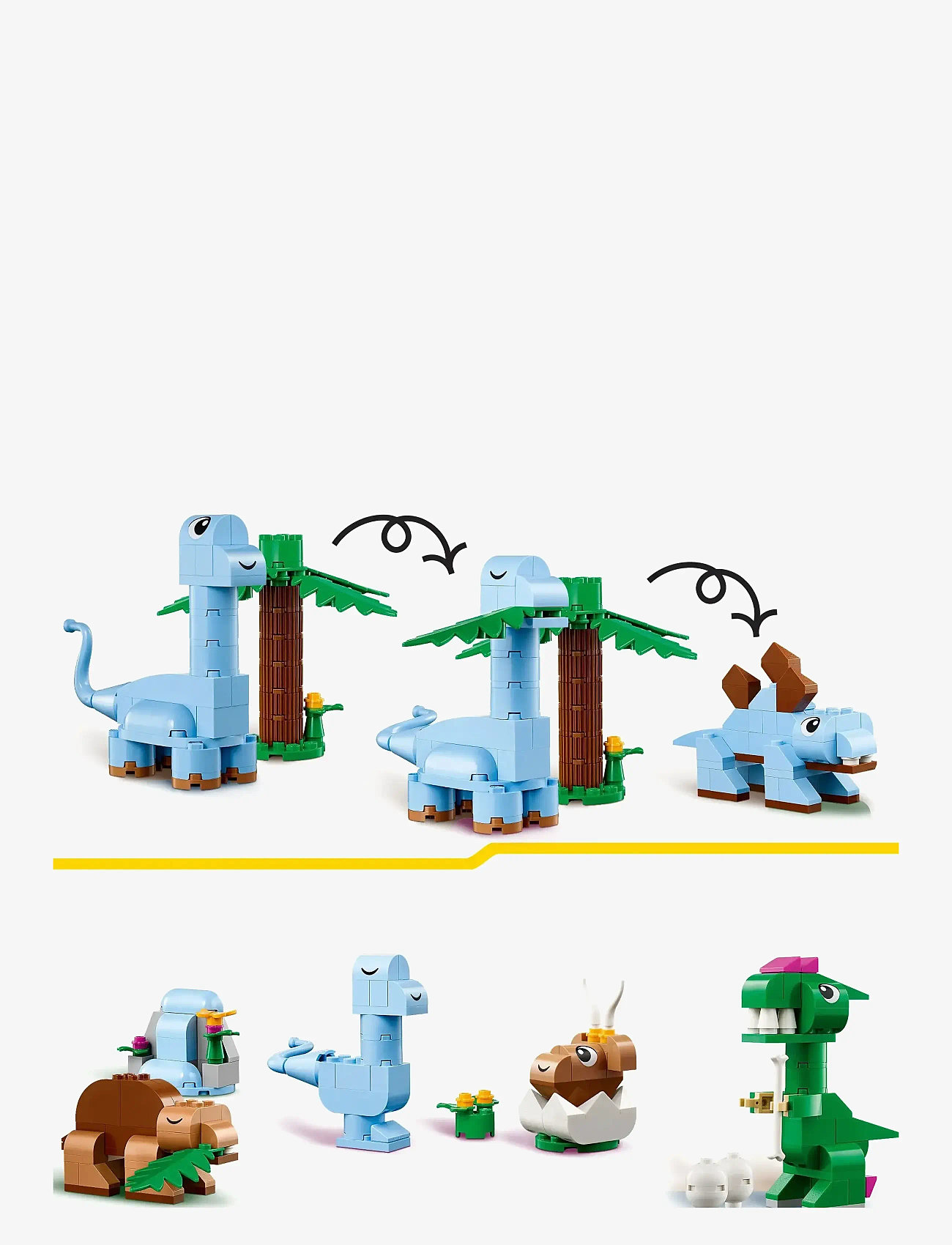 LEGO - Classic Creative Dinosaurs, Imaginative Toy Models 11041 - lego® classic - multi - 5