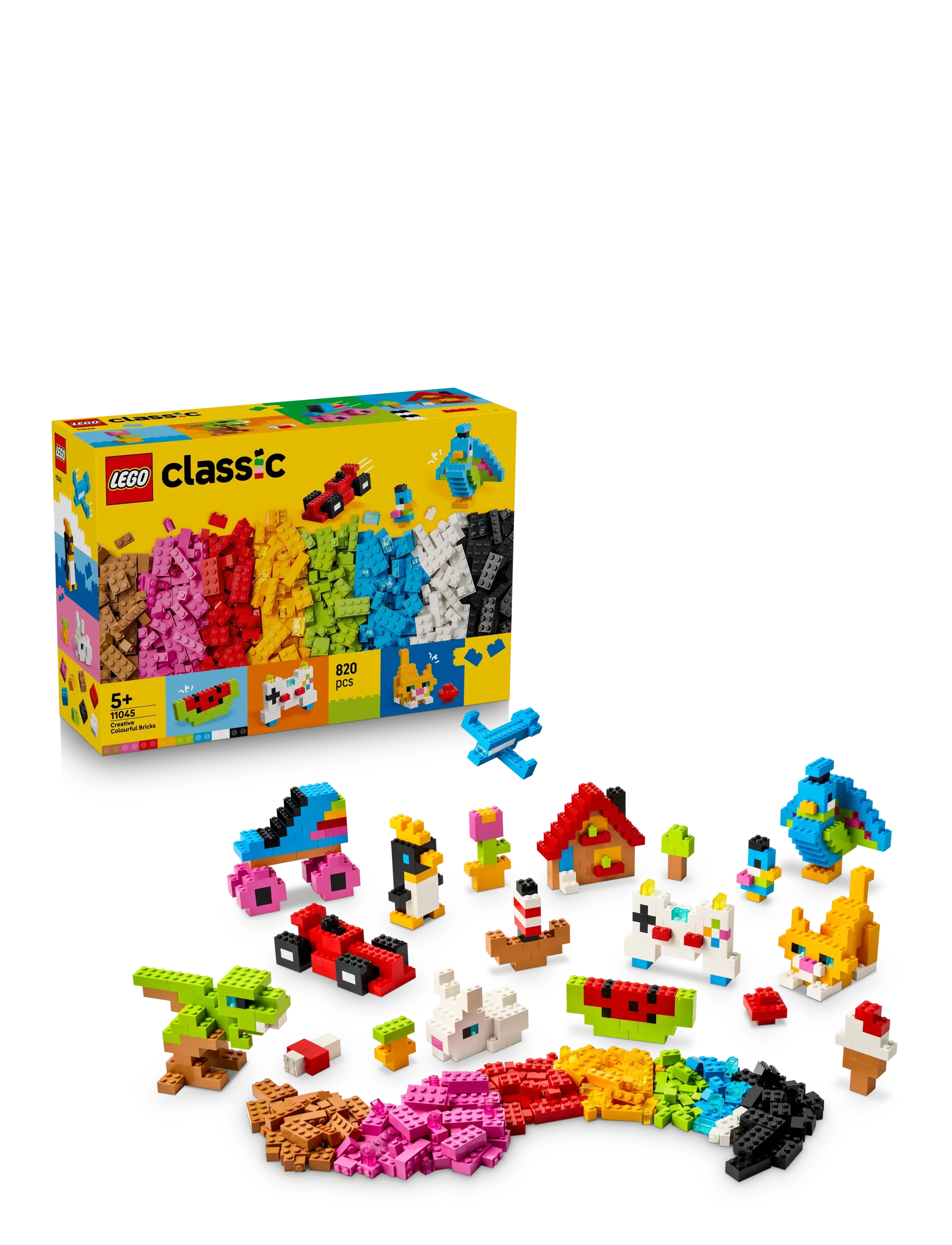LEGO Kreative Farverige Klodser 11045, One Size, Lego Spielzeug, Mehrfarbig/gemustert - classic, Kinder