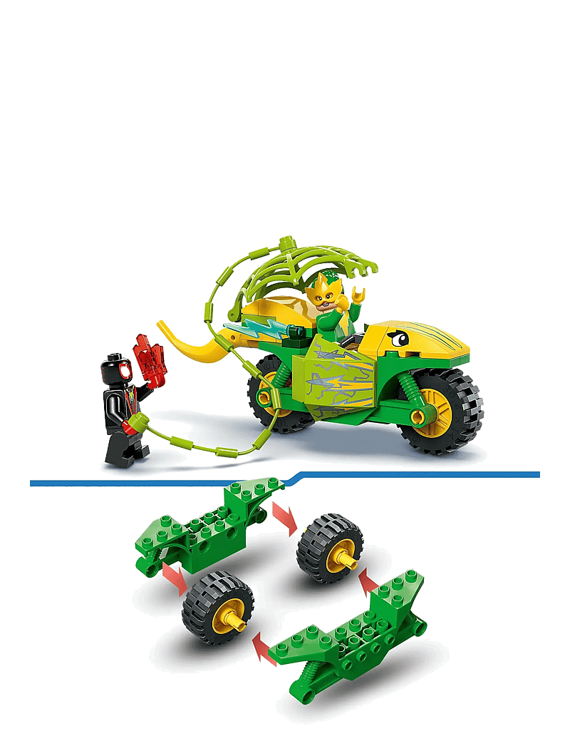 LEGO - Marvel Spidey And His Amazing Friends Spin and Electro Dinosaur Vehicle Chase 11198 - lego super heroes - multi - 3