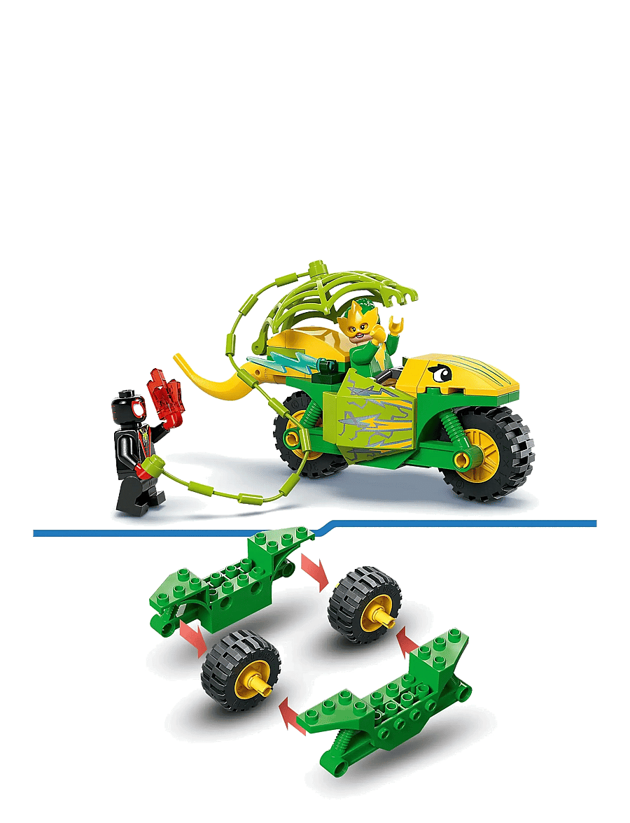 LEGO - Marvel Spidey And His Amazing Friends Spin and Electro Dinosaur Vehicle Chase 11198 - lego super heroes - multi - 3