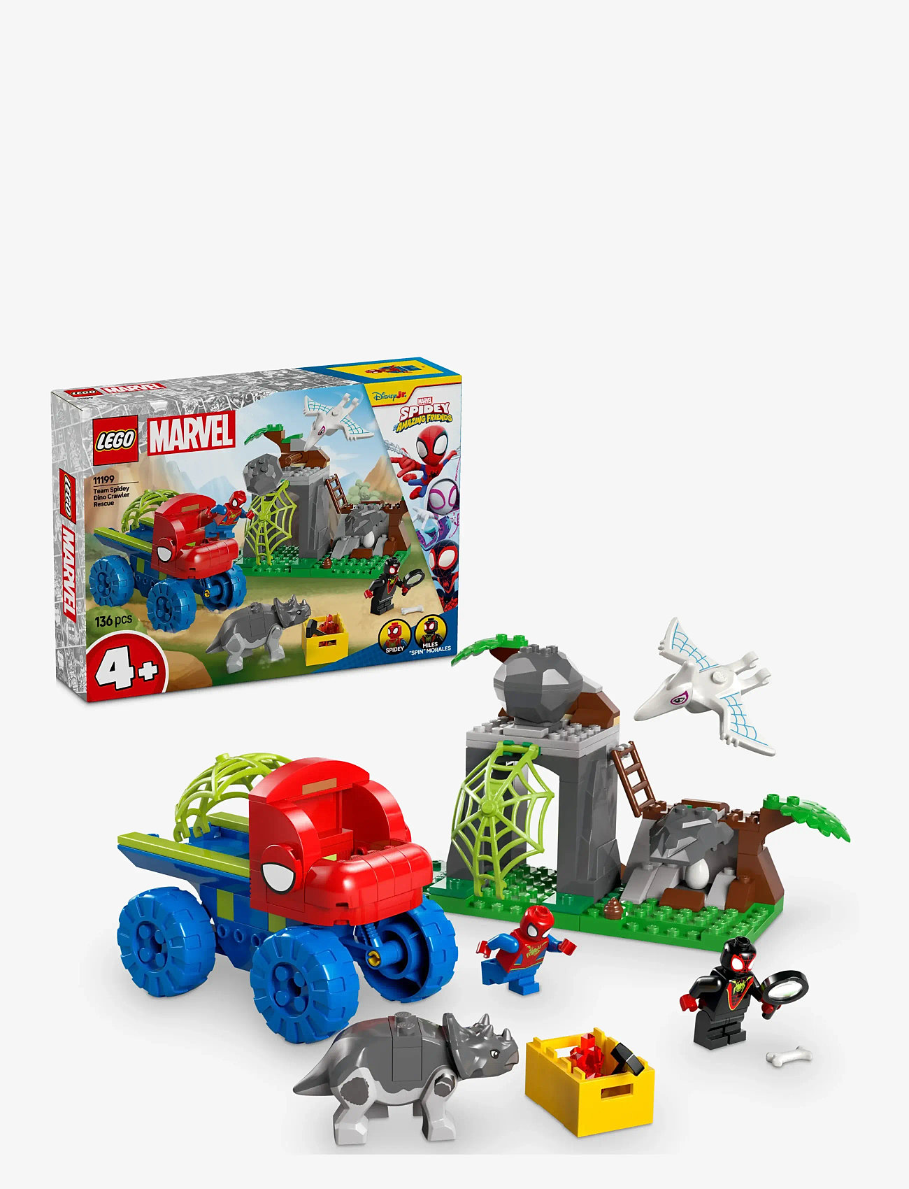 LEGO - Marvel Spidey And His Amazing Friends Team Spidey Dino Crawler Rescue 11199 - multi - 0