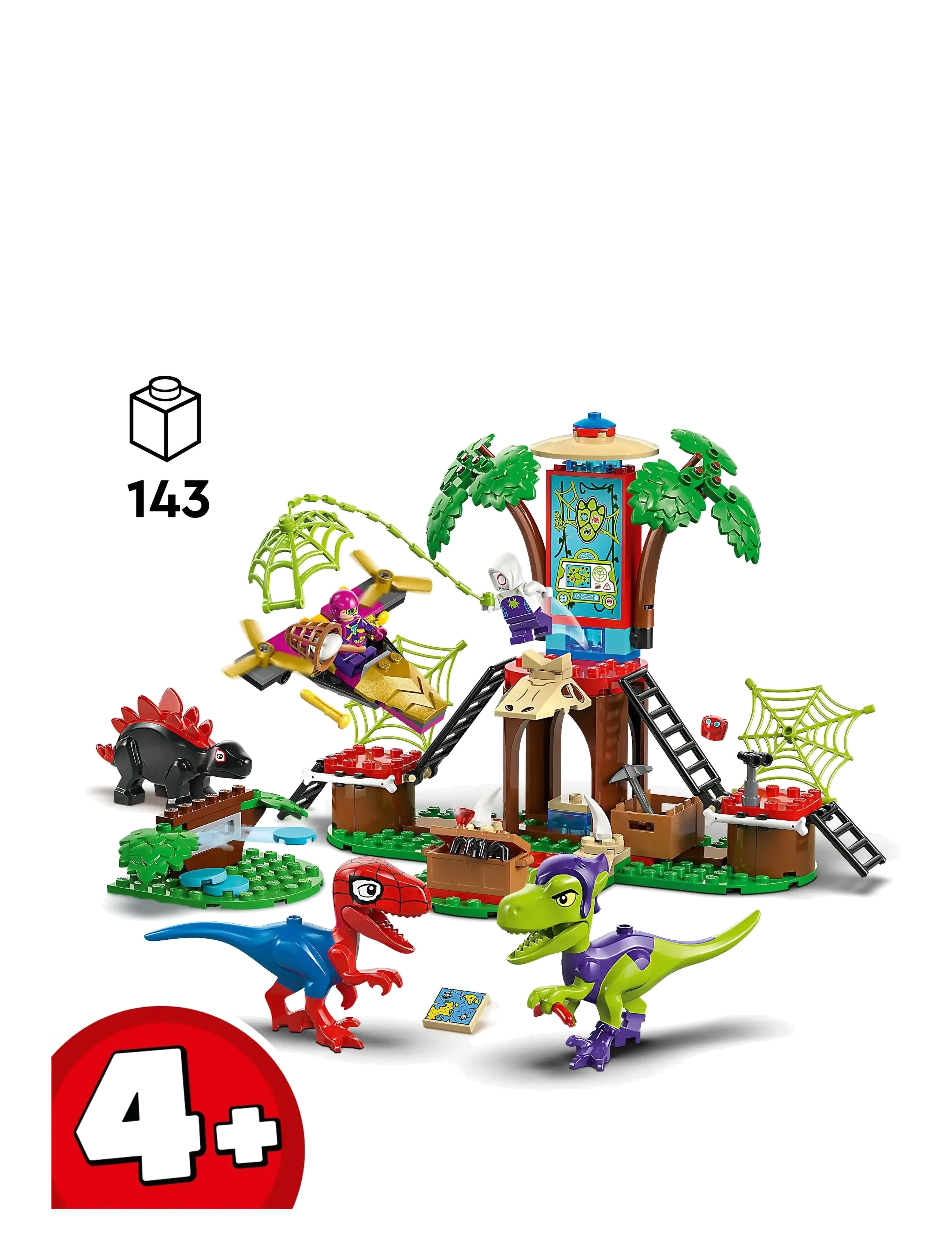 LEGO - Spidey og Gobbys raptorkamp ved hovedkvarteret i treet 11200 - lego super heroes - multi - 1