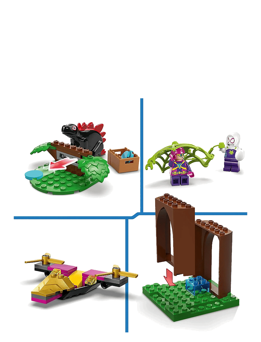 LEGO - Marvel Spidey And His Amazing Friends Spidey and Gobby’s Raptor Battle at Tree House HQ 11200 - lego super heroes - multi - 3