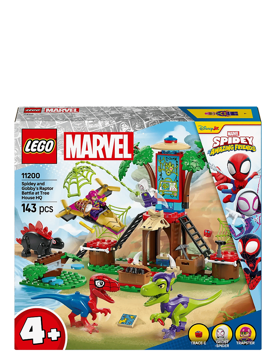 LEGO - Marvel Spidey And His Amazing Friends Spidey and Gobby’s Raptor Battle at Tree House HQ 11200 - lego super heroes - multi - 5
